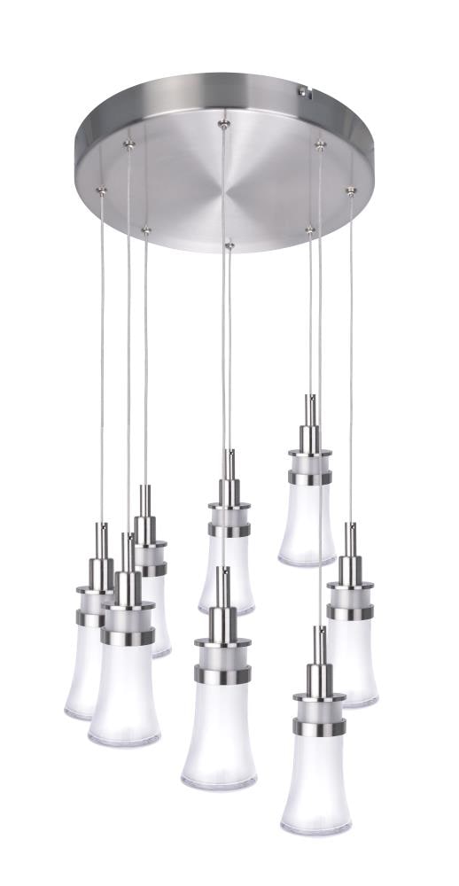 ARTCRAFT AC7508 Destiny 8 -Light Polished Nickel Transitional For Use in Bedrooms, Dining Rooms, Foyers, Kitchens, Living Rooms Chandelier