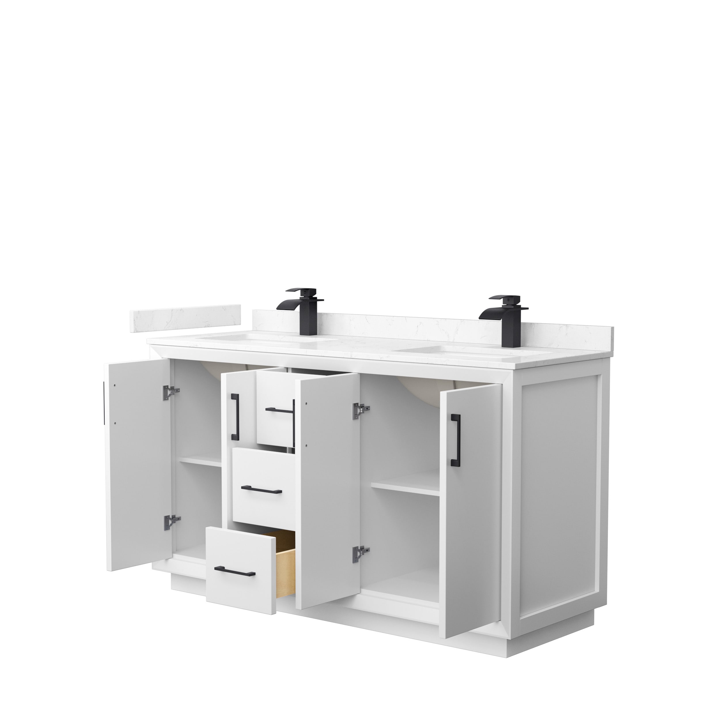Wyndham Collection WCF414160DWBC2UNSMXX Bath-Vanity-Combo - View #2