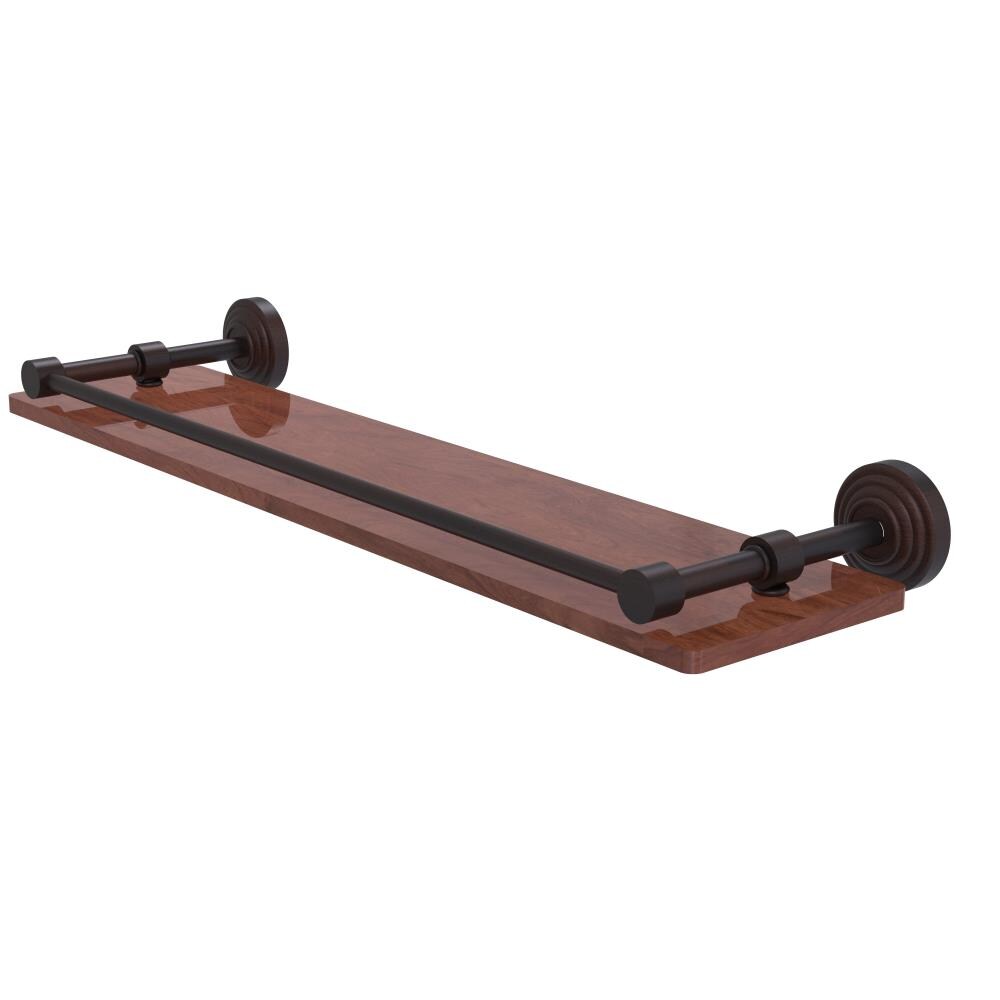 Allied Brass WP-1-22-GAL-IRW-VB Waverly Place Venetian Bronze Wall mount Bathroom Shelf ( 22-in x 3-in x 5-in )