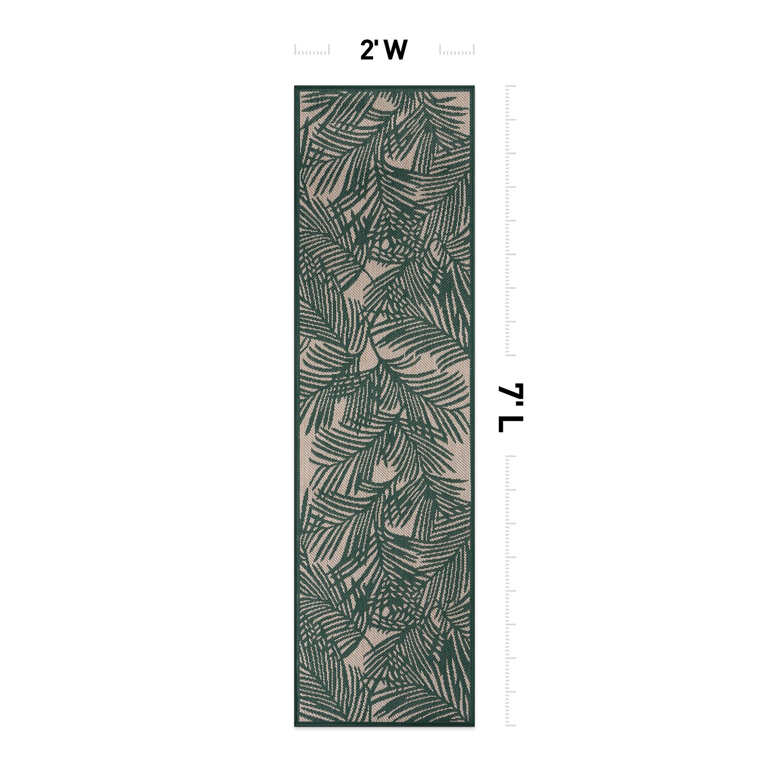 World Rug Gallery 118GREEN2X7 rugs - View #3