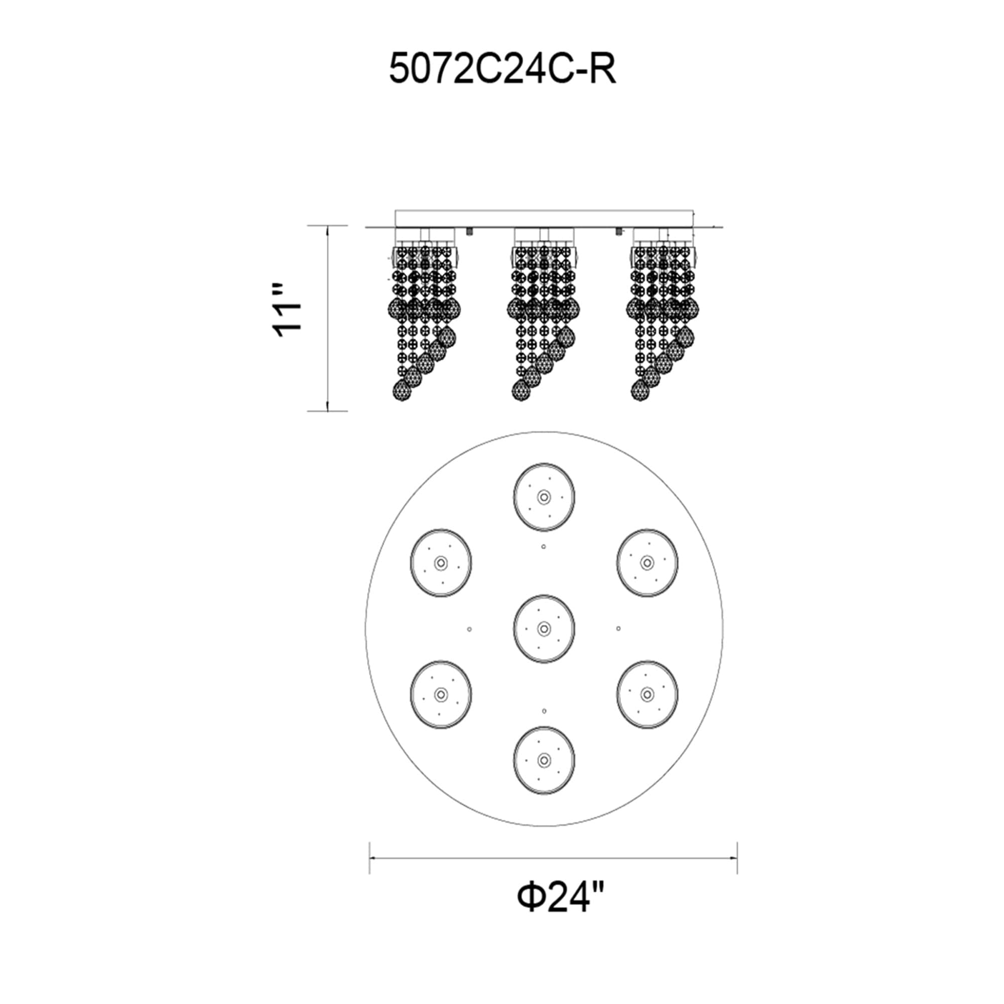 CWI Lighting 5072C24C-R flushmounts - View #6
