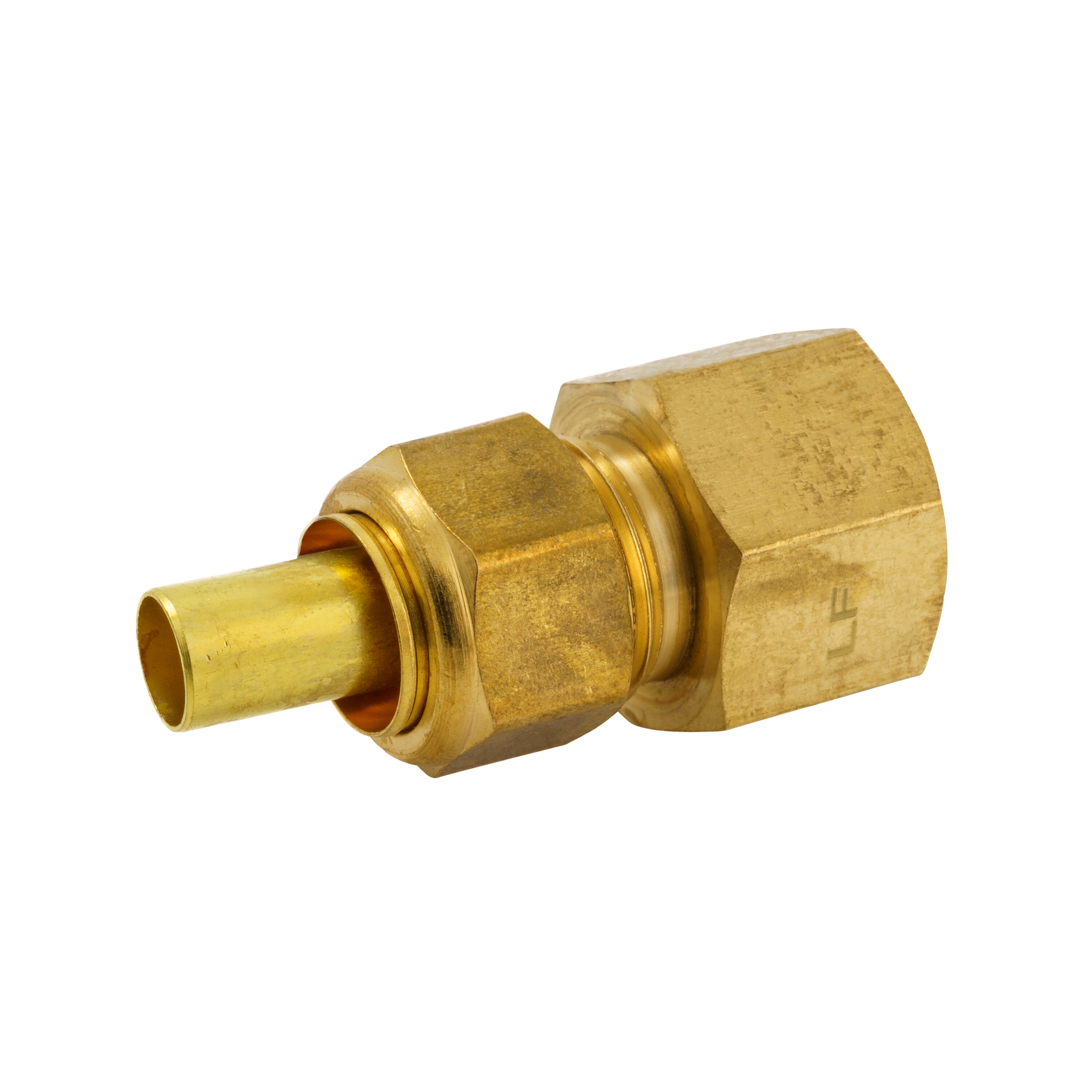 1/2 in. FIP Brass Pipe Coupling Fitting (5-Pack)