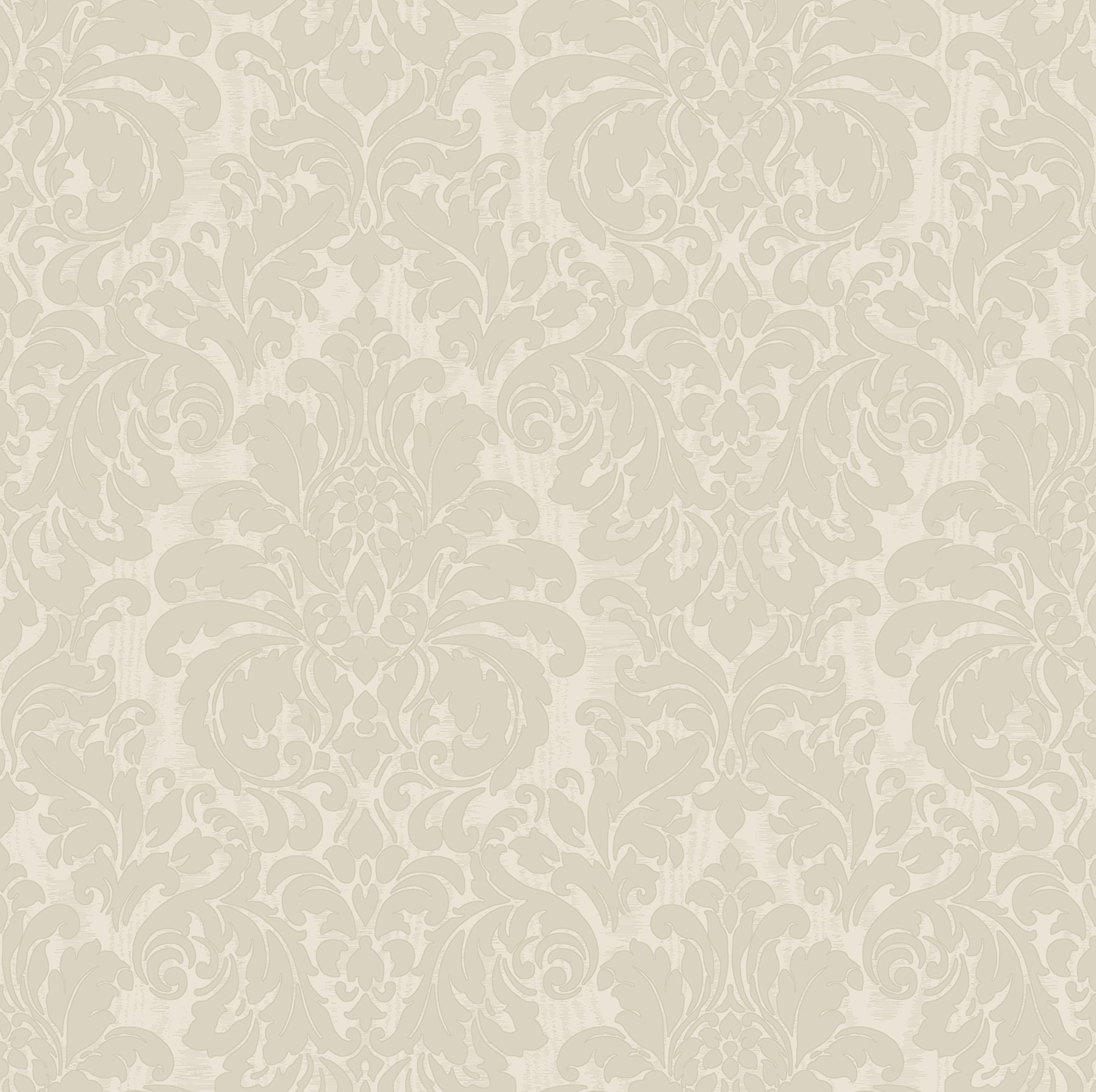 Sirpi 4058-24804 Italian Silk 57.5-Sq. Feet White Vinyl Textured Damask 3D Unpasted Wallpaper