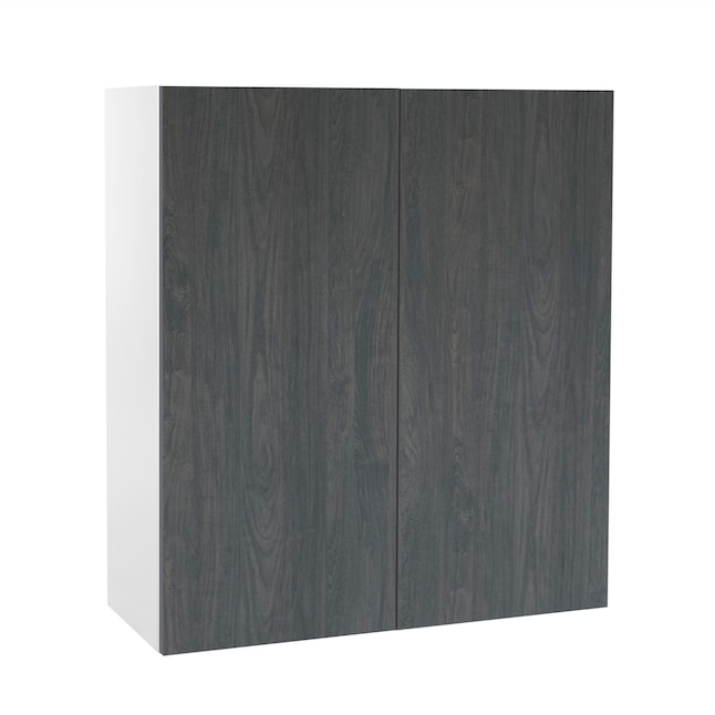 Cambridge 27-in W x 36-in H x 12-in D Carbon Marine Wood Engineered Wood Door Wall Stock Cabinet Cambridge 27-in W x 36-in H x 12-in D Carbon Marine Wood Engineered Wood Door Wall Stock Cabinet
