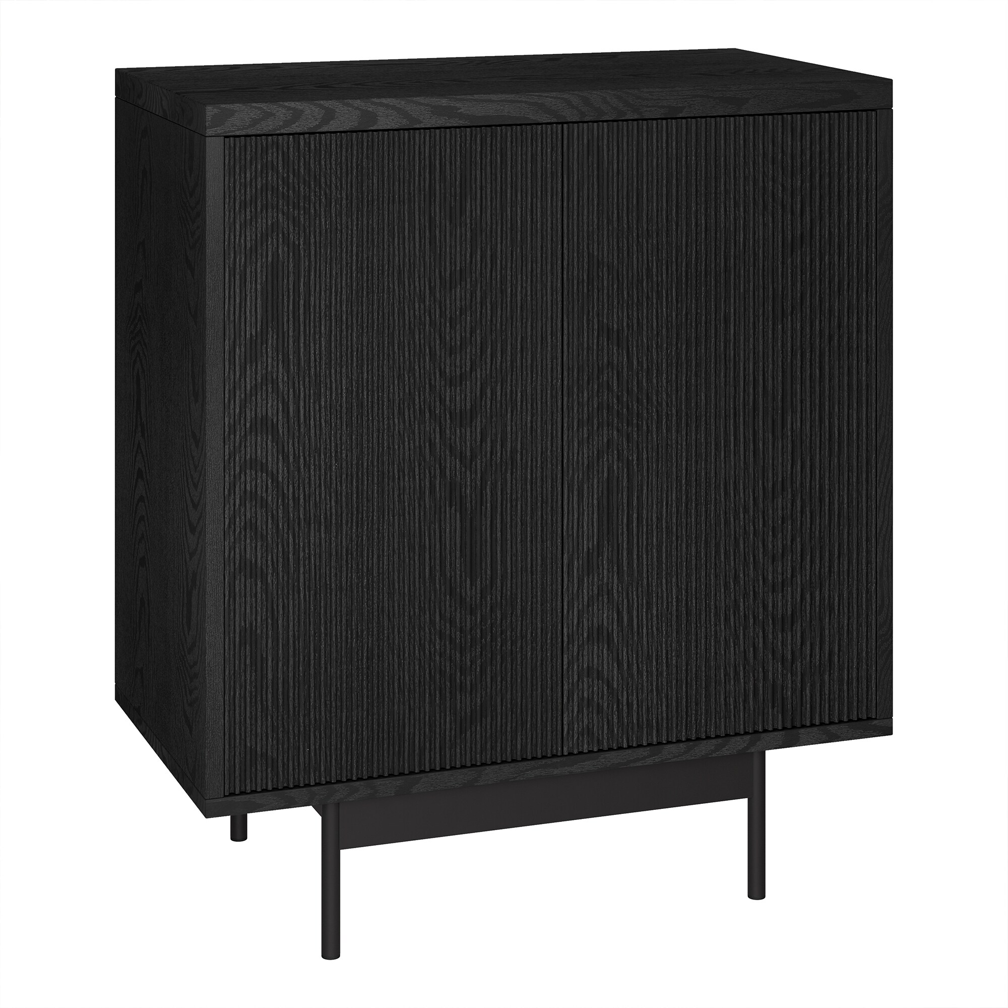 Hailey Home AC1957 28-in W Black Grain Accent Cabinet