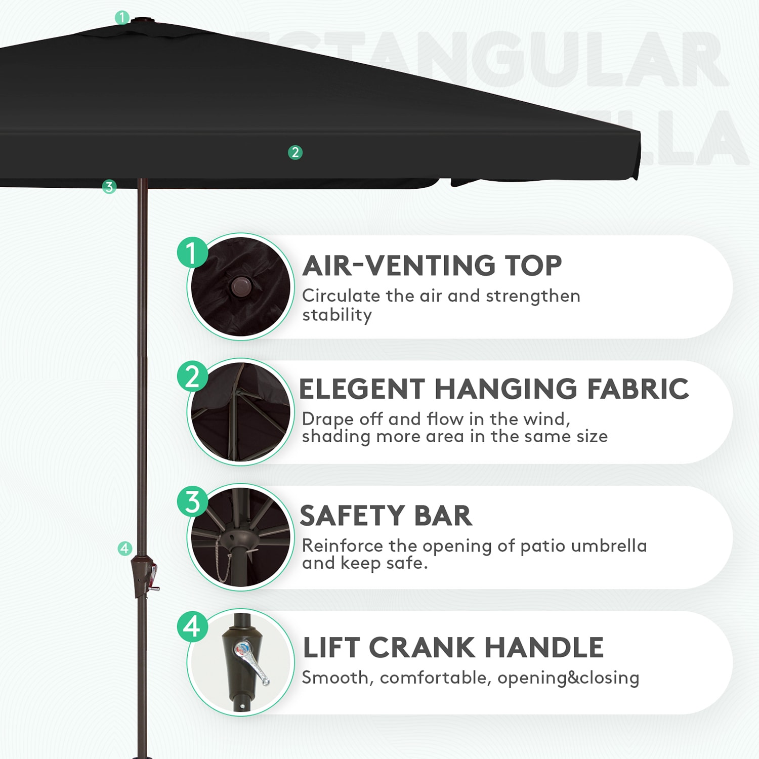 JEAREY CBZZS-8-BK Umbrellas-2 - View #3
