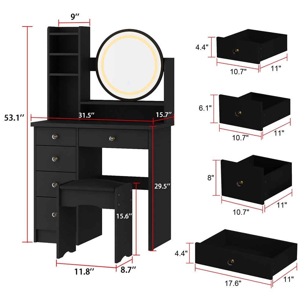Homsee V-KF210095-06 Bedroom-Vanities - View #18