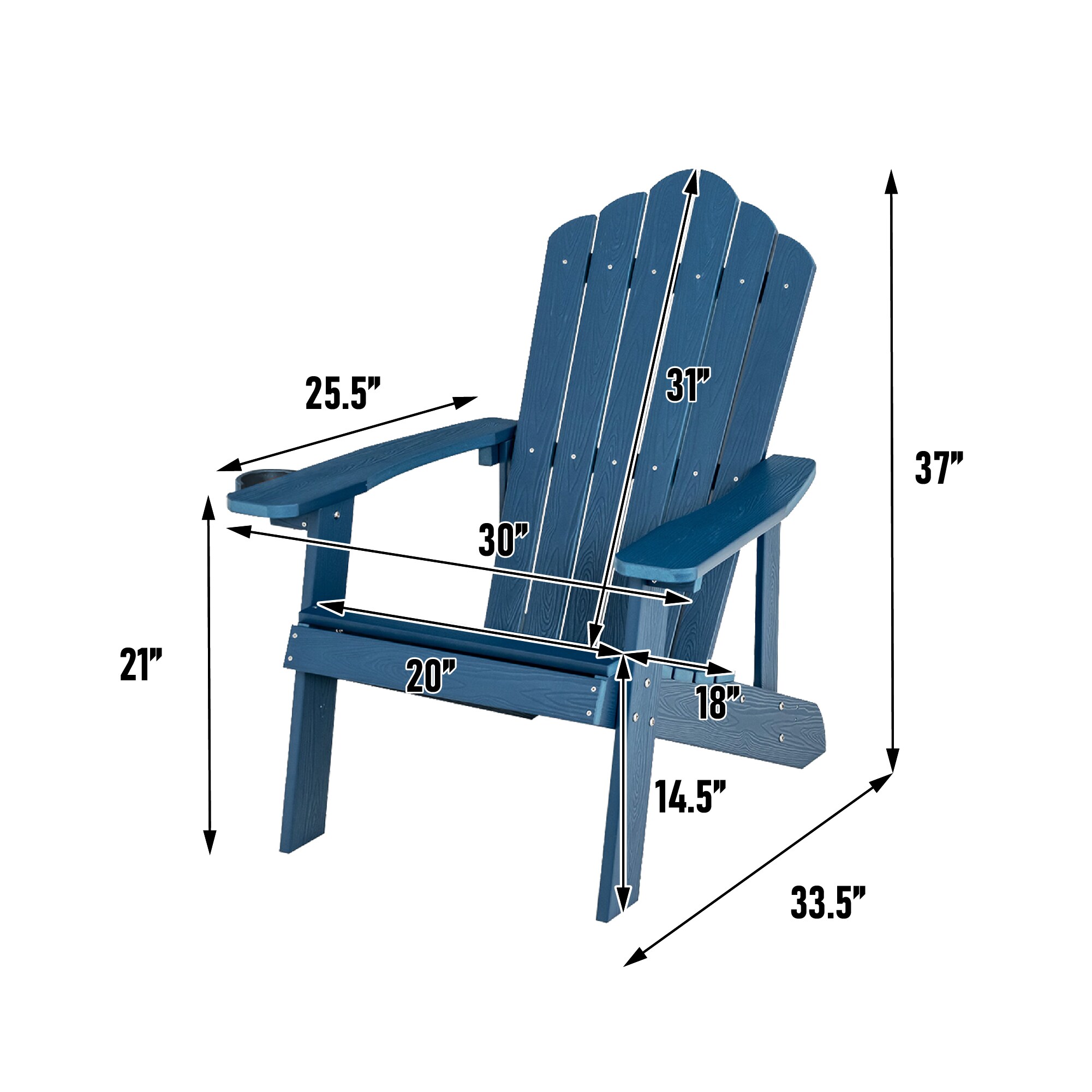 WELLFOR TDJ10983NY Patio-Chairs - View #2
