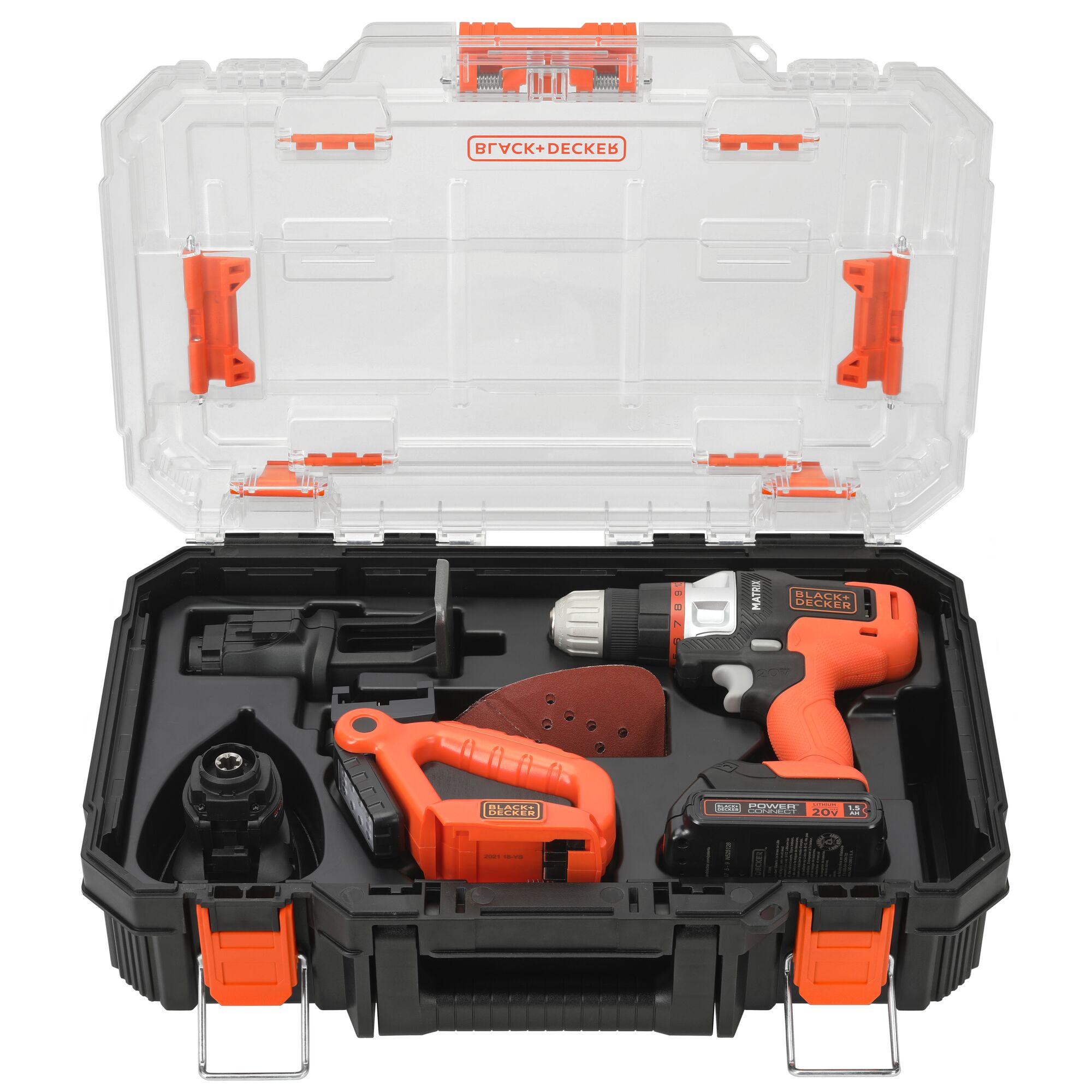 BLACK+DECKER 4-Tool Power Tool Combo Kit with Hard Case (1-Battery Included  and Charger Included) in the Power Tool Combo Kits department at