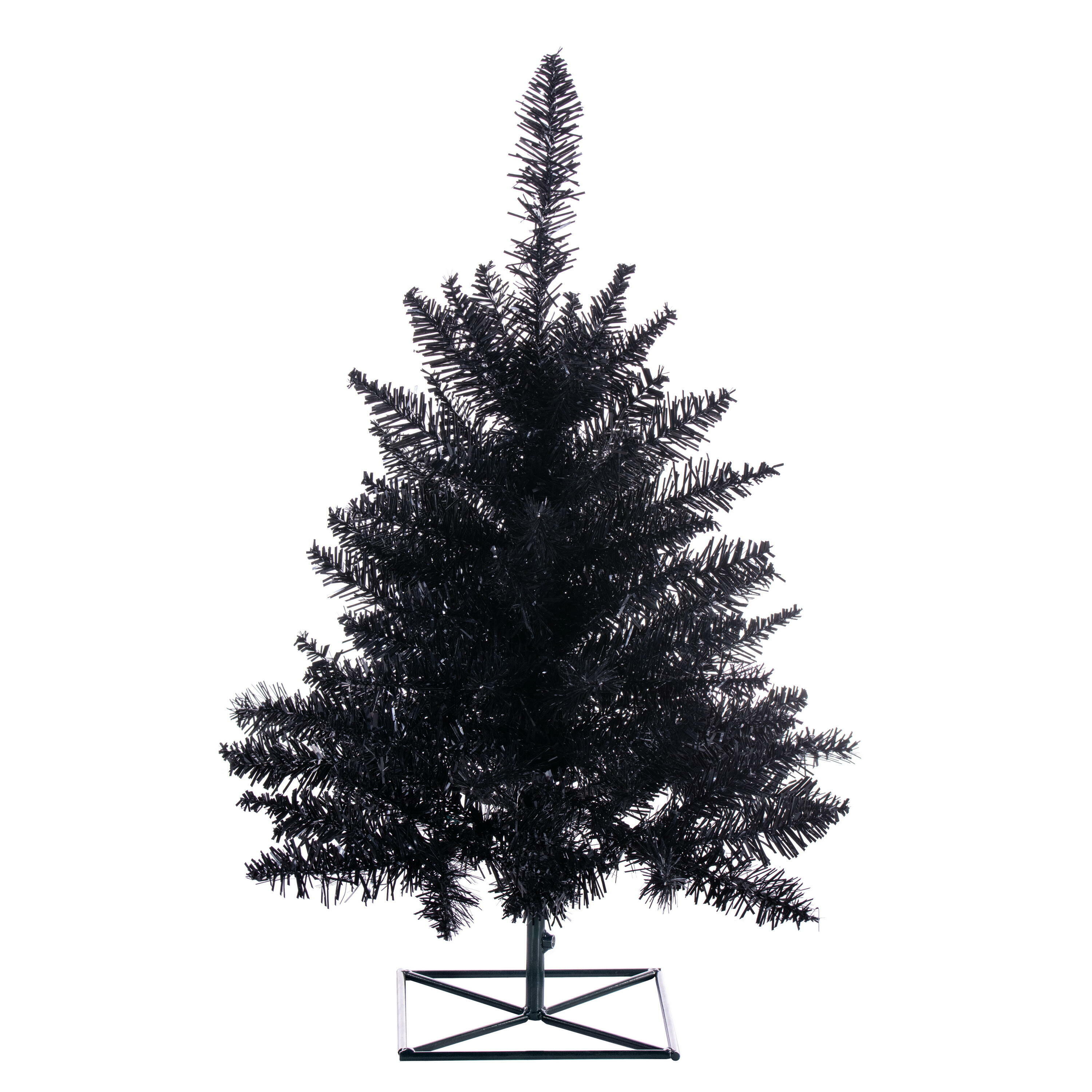Vickerman K161730 3-Feet Black Artificial Christmas Tree