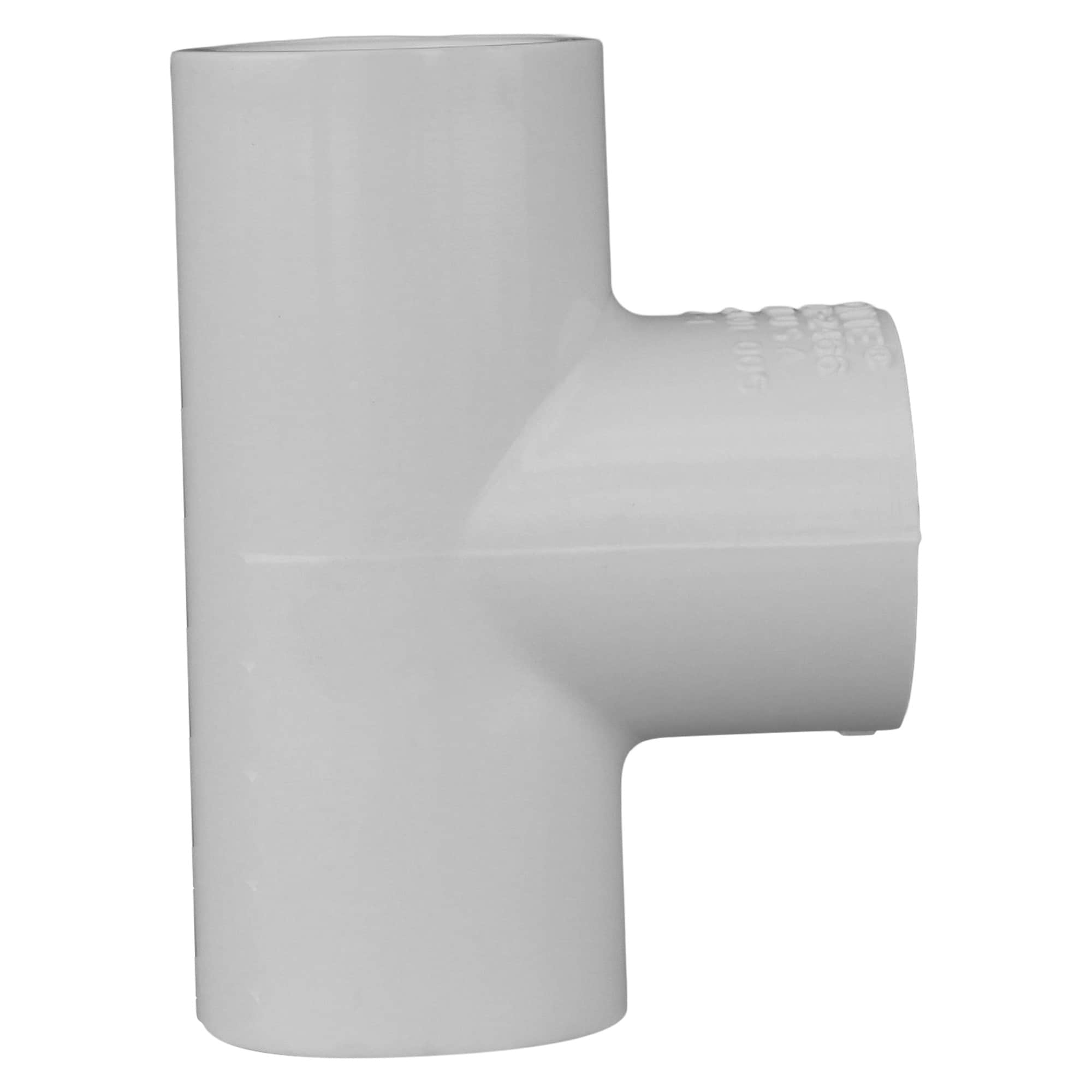 Charlotte Pipe 1 2 In 850 Psi Schedule 40 White Tee Pvc Tee 10 Pack In The Pvc Pipe Fittings Department At Lowes Com