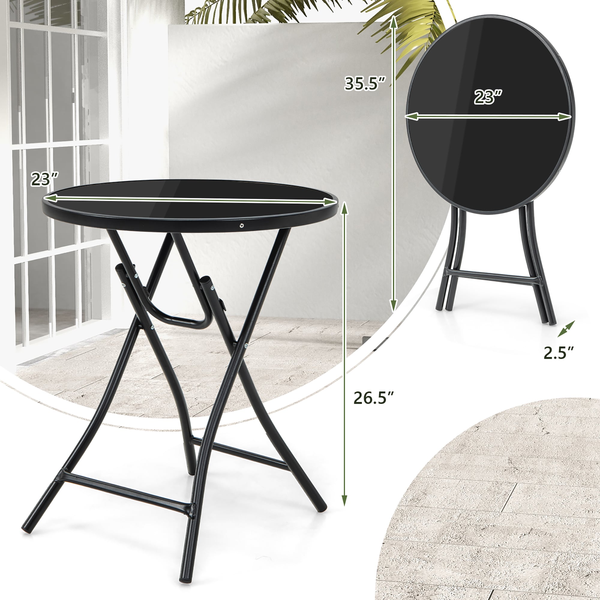 Costway LWS00138 Patio-Tables - View #2