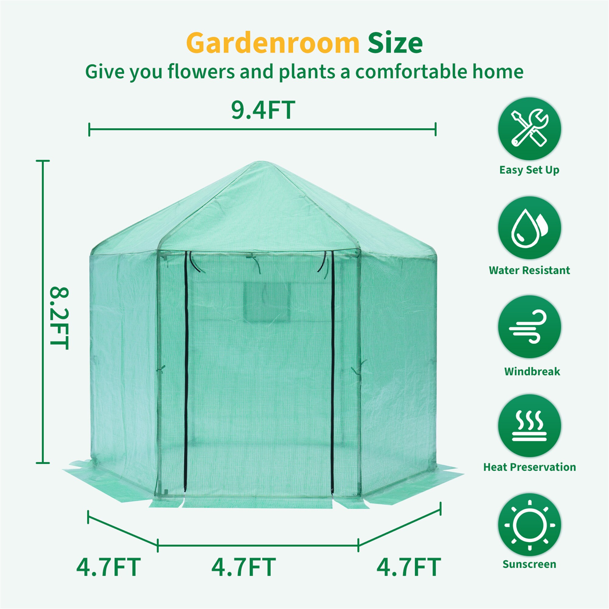 BABOOM BOM-133559-OR greenhouses - View #3