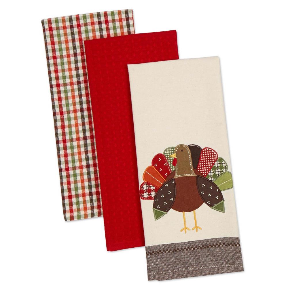 DII Fall Kitchen Towels for Kitchen Decorative Cotton Dish Towel Set,  18x28, Grateful Heart, 2 Count