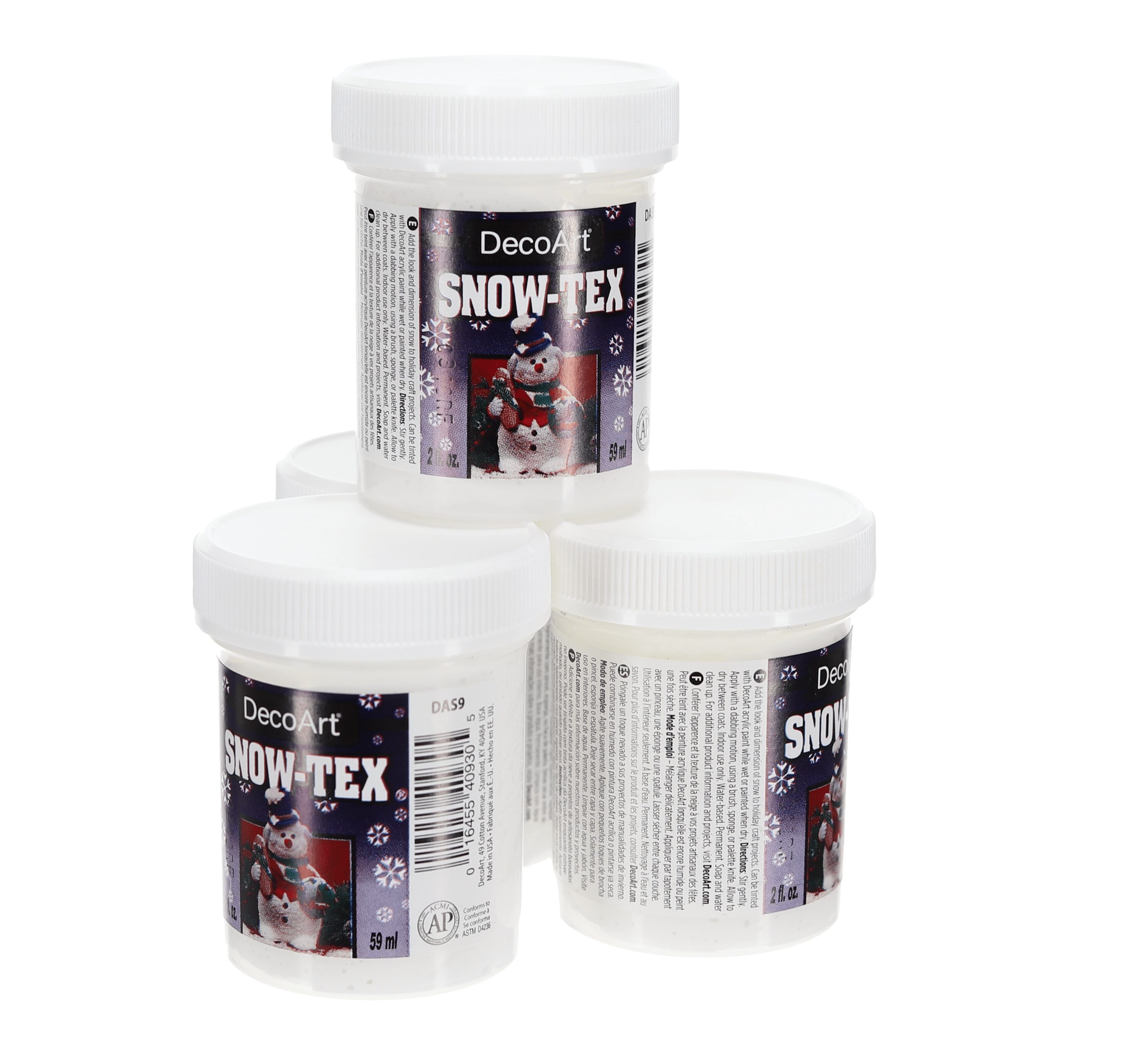 DecoArt Decoart Snow Tex Harf Jard 2oz 4pc At Lowes Com   60153337 