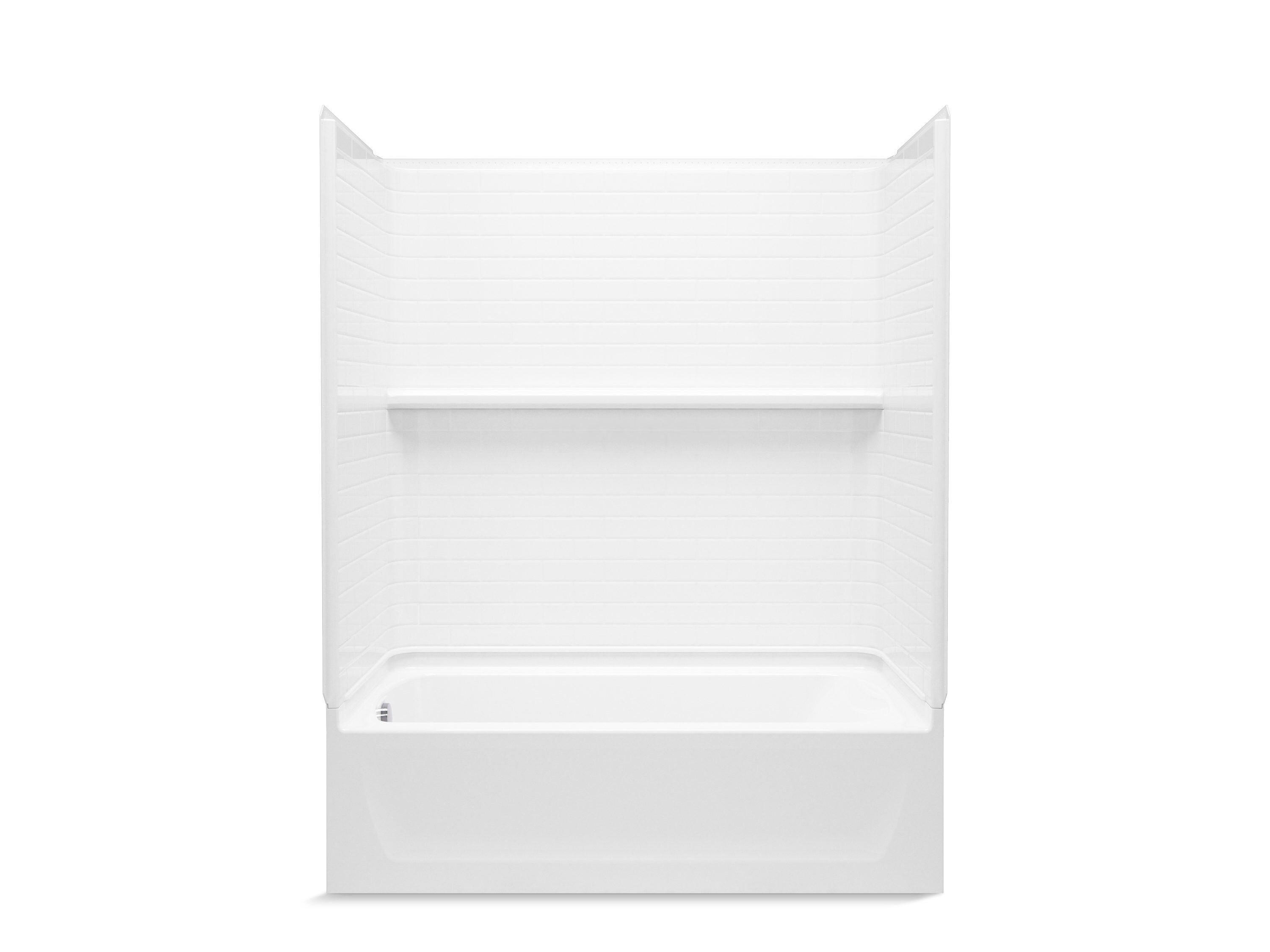 Sterling Medley 60-in x 30-in Bathtub and Shower Combination Kit (Left Drain)