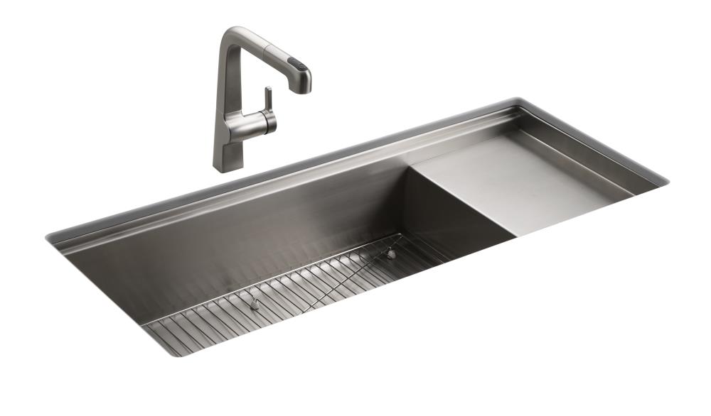 Kohler Stages Drop In 45 In X 18 5 In Stainless Steel Single Bowl