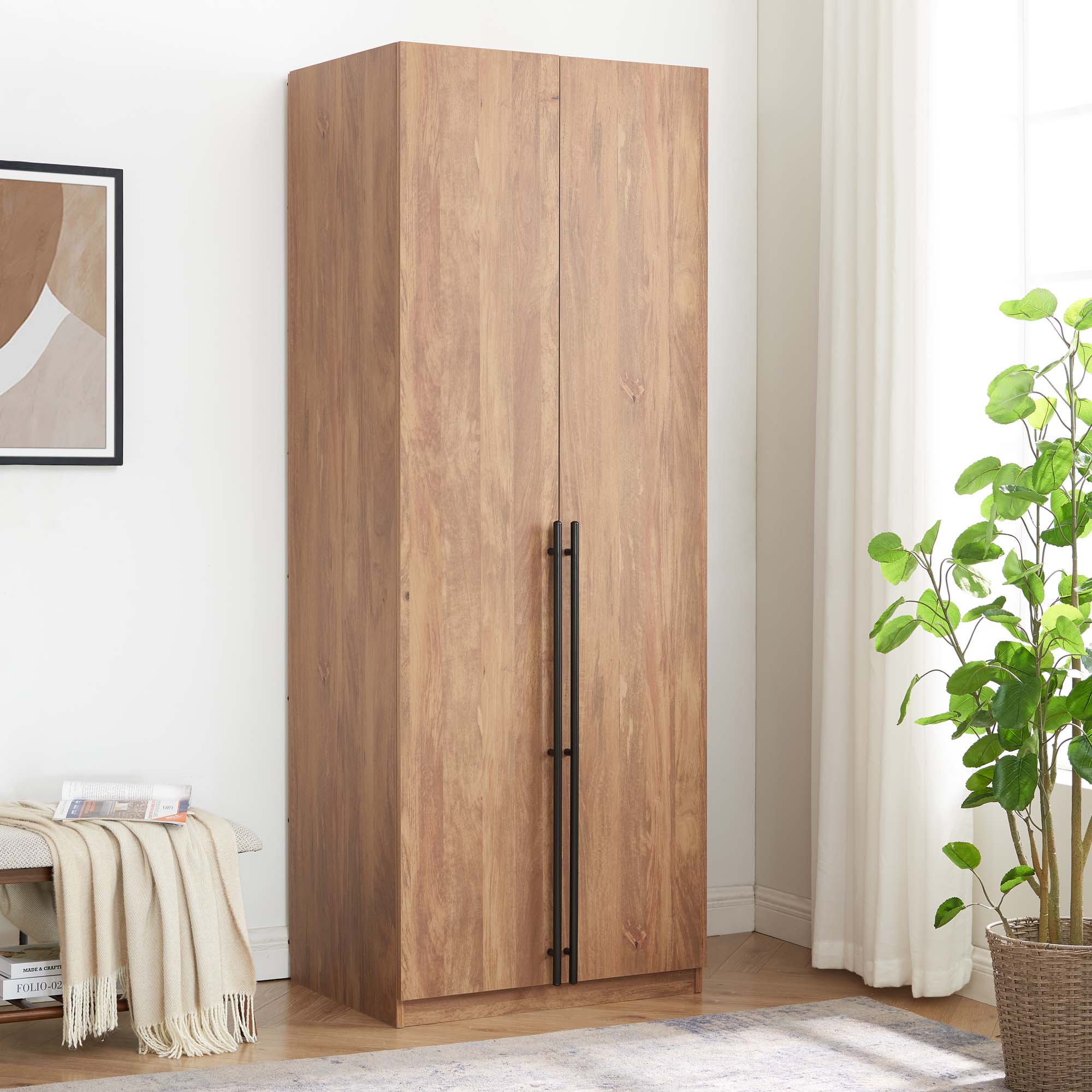 Manhattan Comfort WC003-GB Golden Brown Armoire