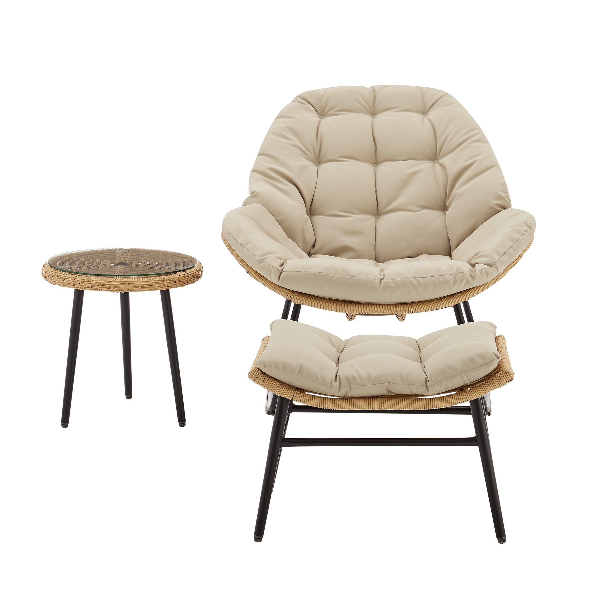 Manhattan Comfort OD-CV024-CR Patio-Conversation-Sets - View #2