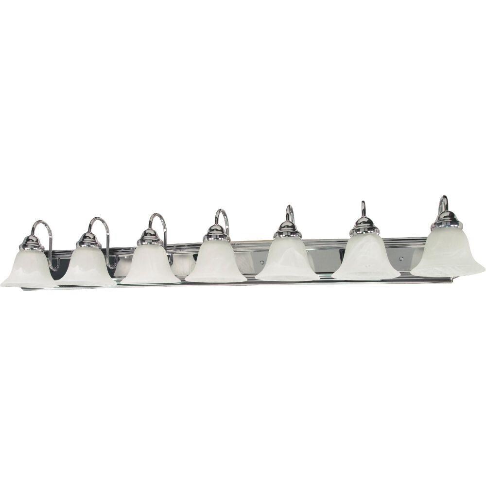 LW-SC514458 48-in 7-Light Polished Chrome Transitional Vanity Light Bar