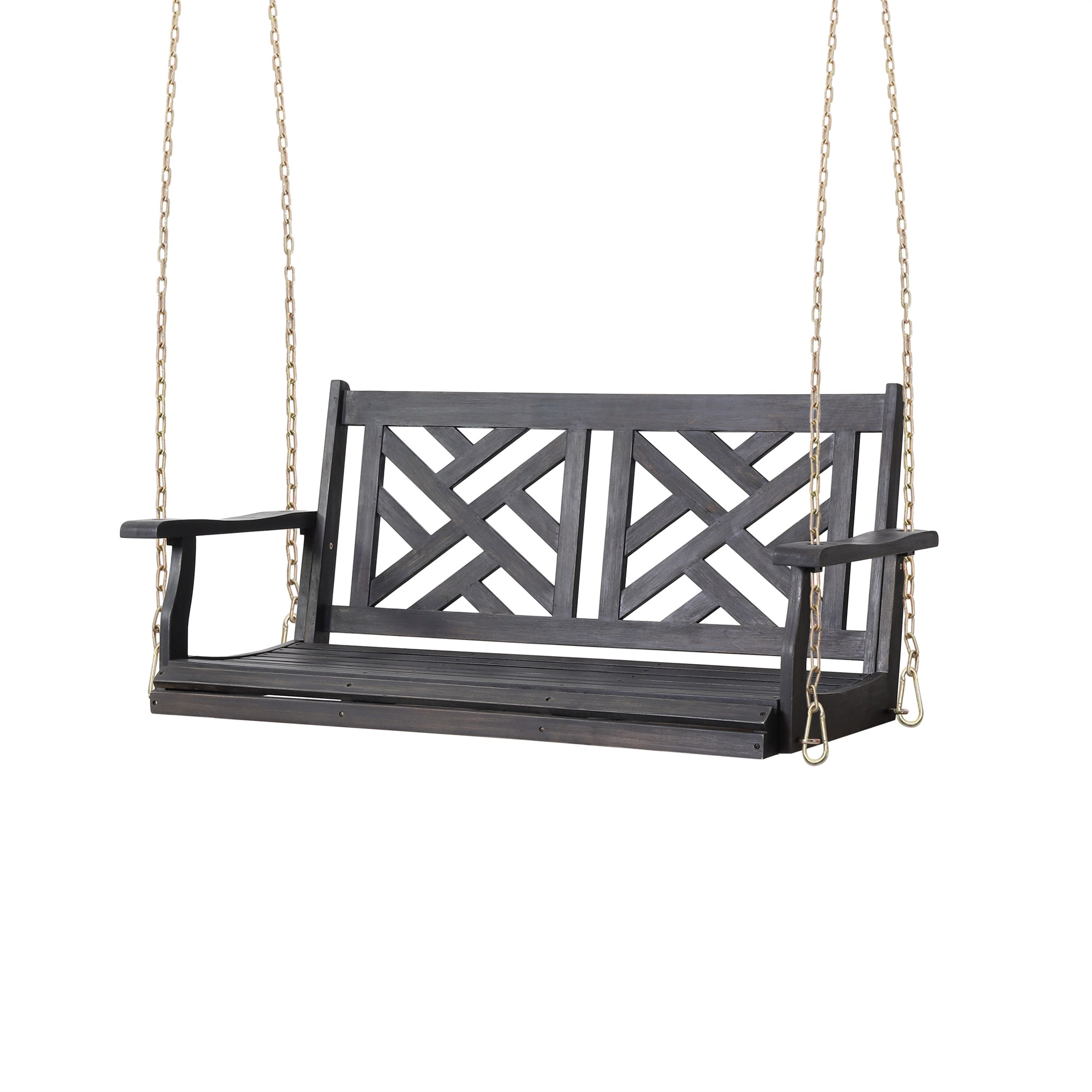 CESICIA YS15A Porch Swing Dark Gray Porch Swing Canopy