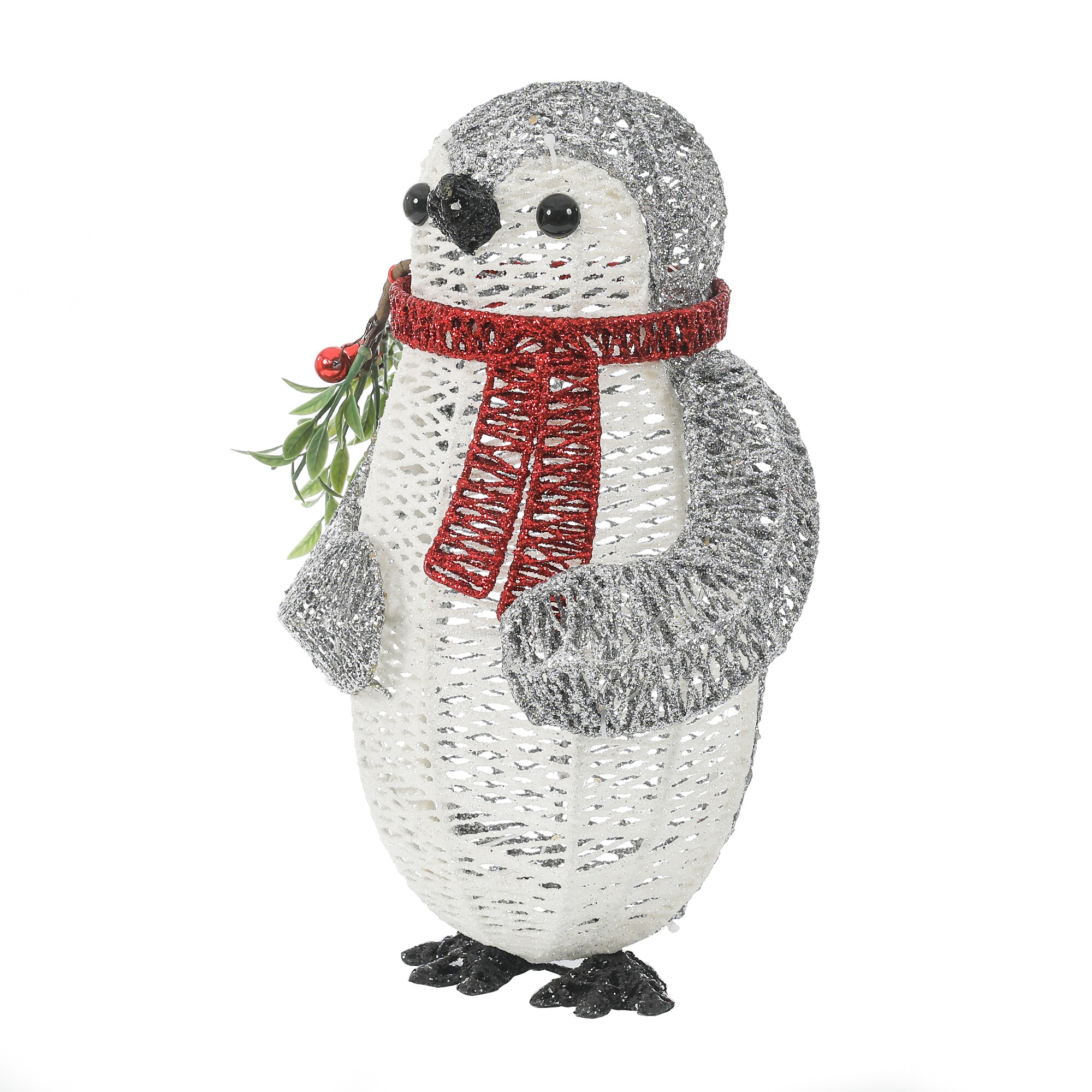 LuxenHome 15-in Penguin Yard Decoration with White LED Lights in the  Outdoor Christmas Decorations department at