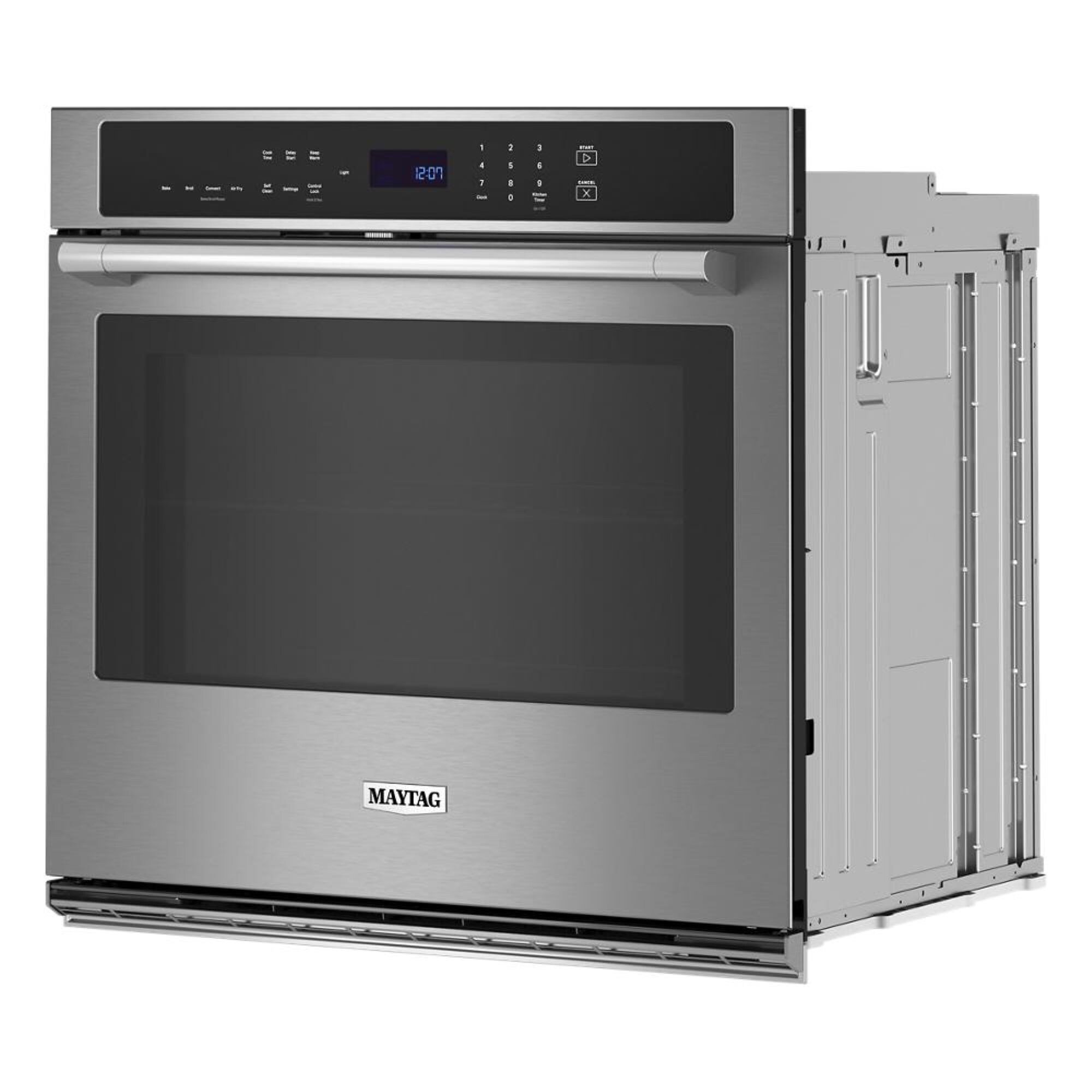 Maytag 24in Selfcleaning Air Fry Single Electric Wall Oven