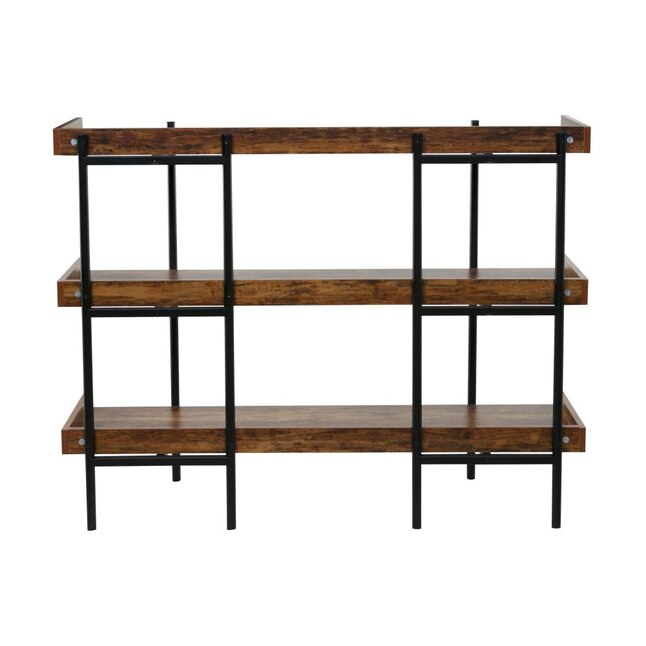Onespace Brown Metal 3 Shelf Bookcase, Better Homes And Gardens Parker 3 Shelf Bookcase