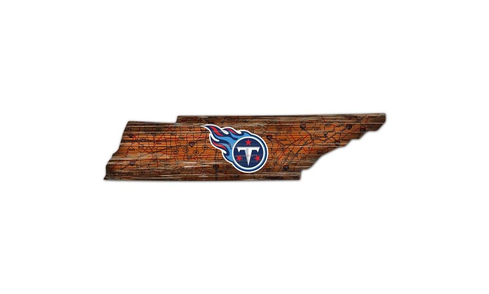 NFL Round Distressed Sign: Tennessee Titans