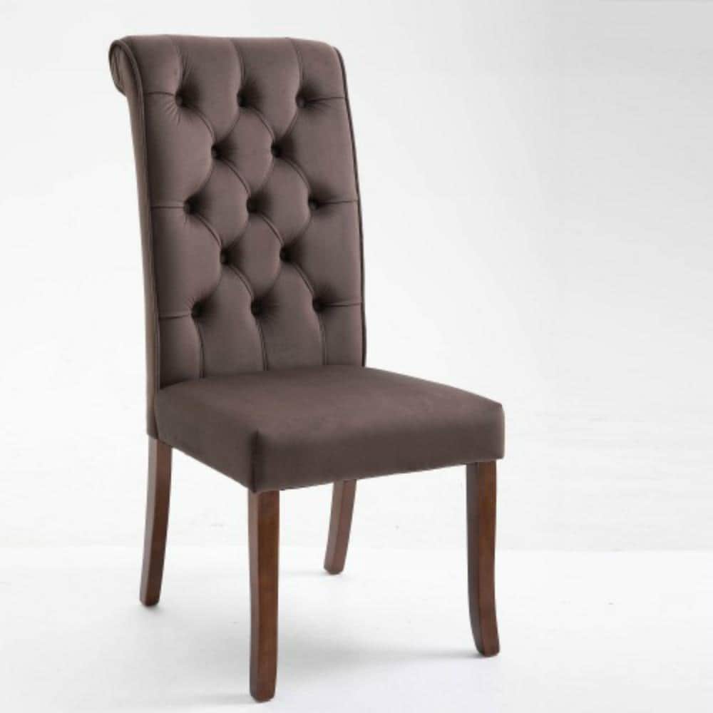 CASAINC DS-W28604600 Contemporary/Modern Velvet Upholstered Dining Side Chair (Wood Frame)