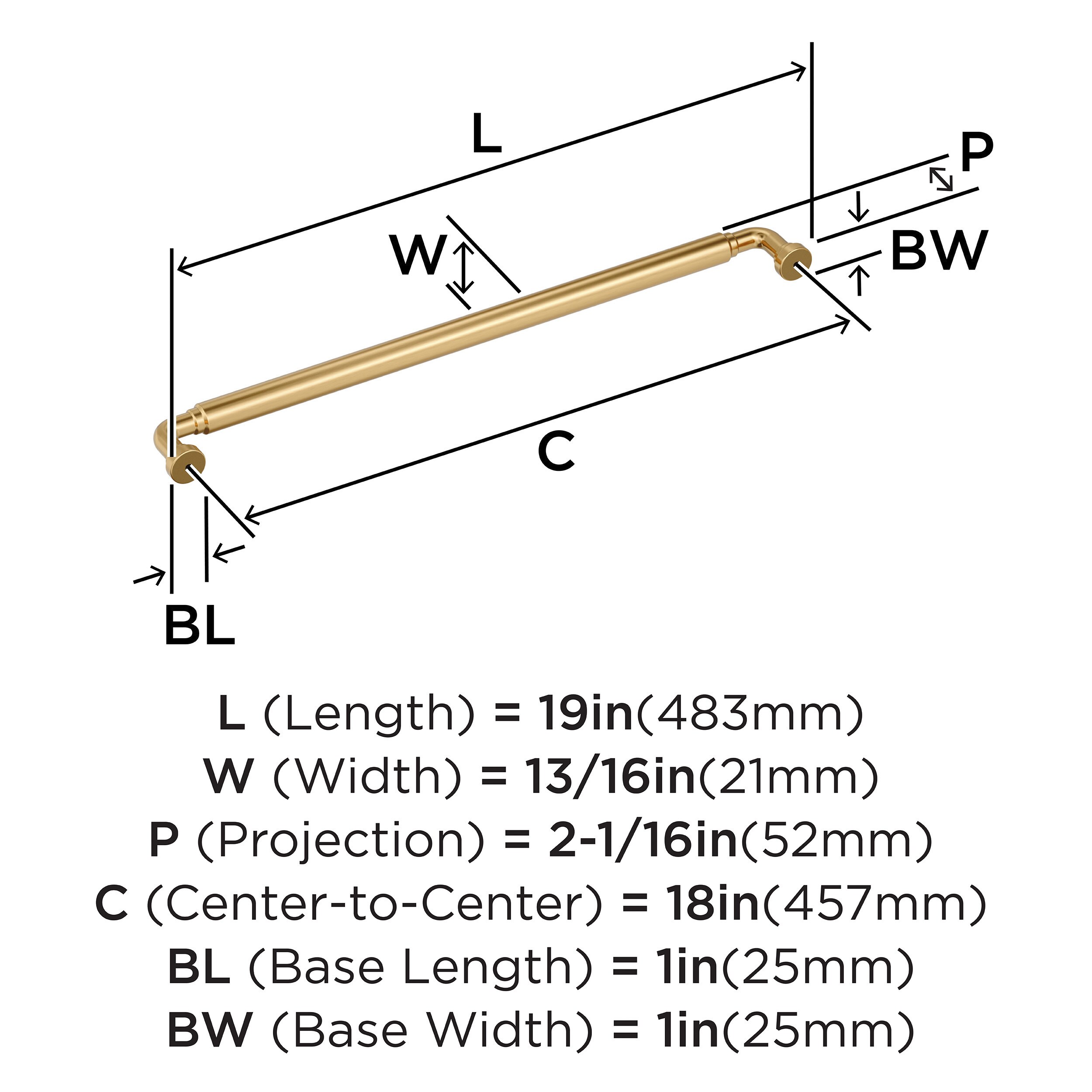Amerock BP37670CZ Cabinet-Pulls - View #4