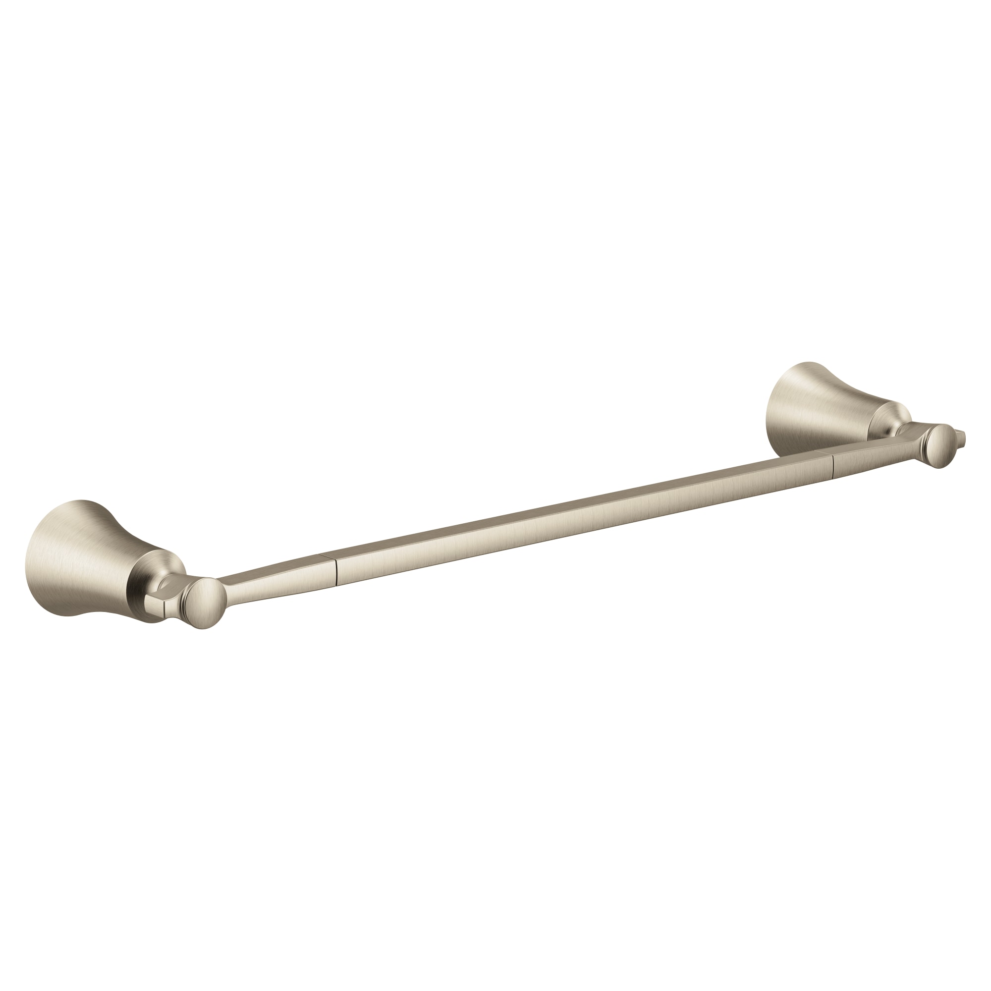 Moen YB0318BN Flara 18-in Brushed Nickel Wall mount Single Towel Bar