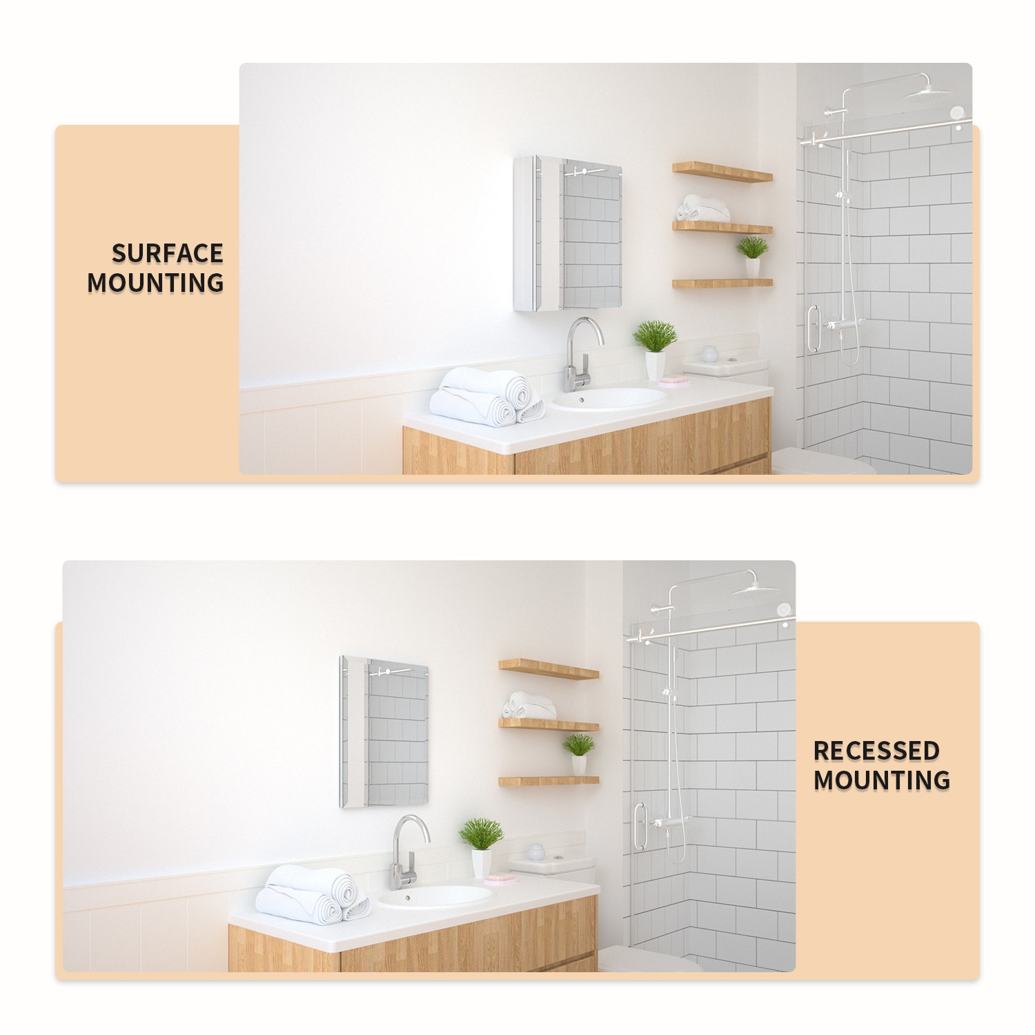 TaiMei MMC1620-SA Bathroom-Medicine-Cabinets - View #8