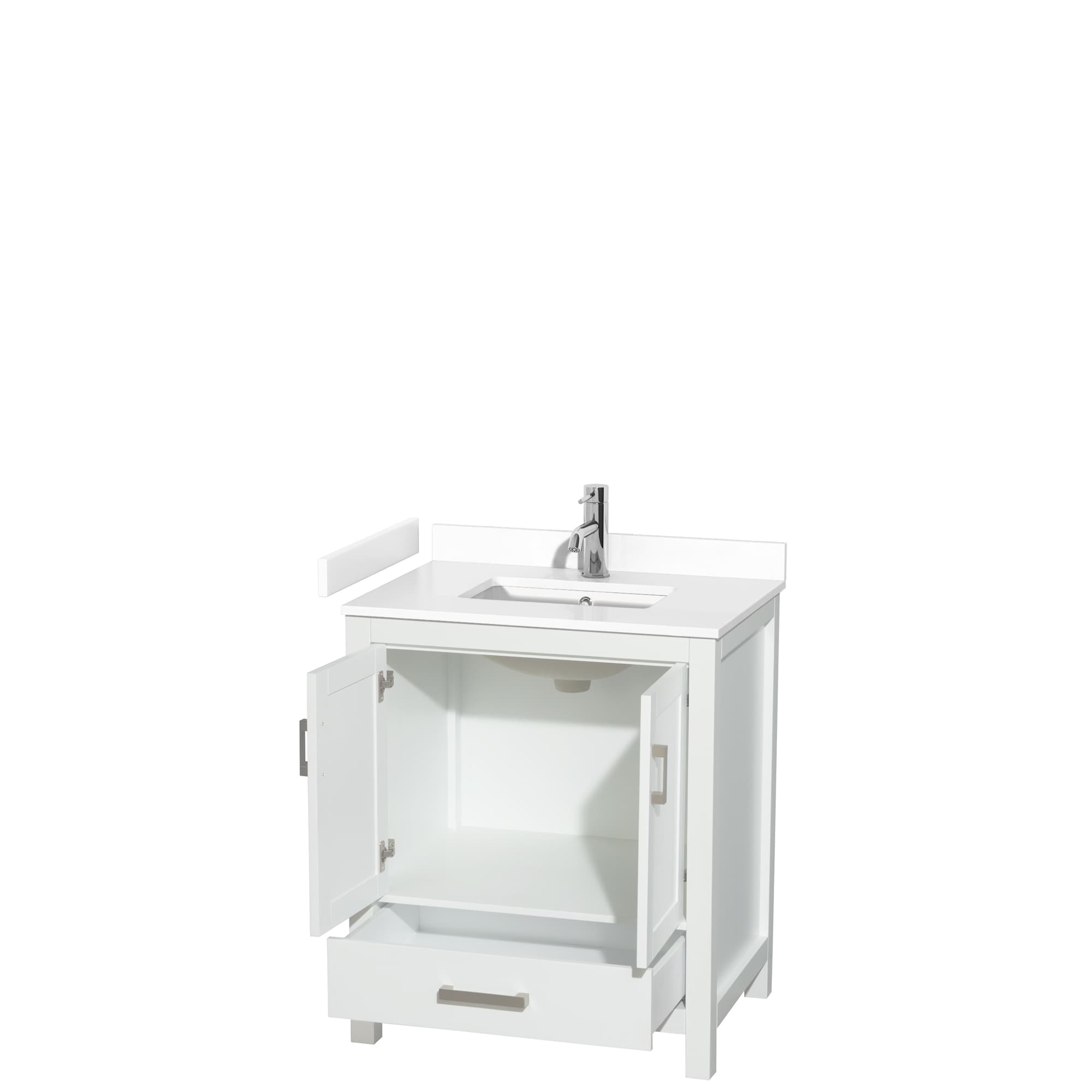 Wyndham Collection WCS141430SWHWCUNSMXX Bath-Vanity-Combo - View #2