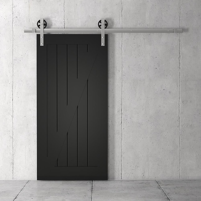 Urban Woodcraft 40-in x 83-in Painted Espresso Z-frame Prefinished Pine MDF Single Barn Door (Hardware Included) Urban Woodcraft 40-in x 83-in Painted Espresso Z-frame Prefinished Pine MDF Single Barn Door (Hardware Included)
