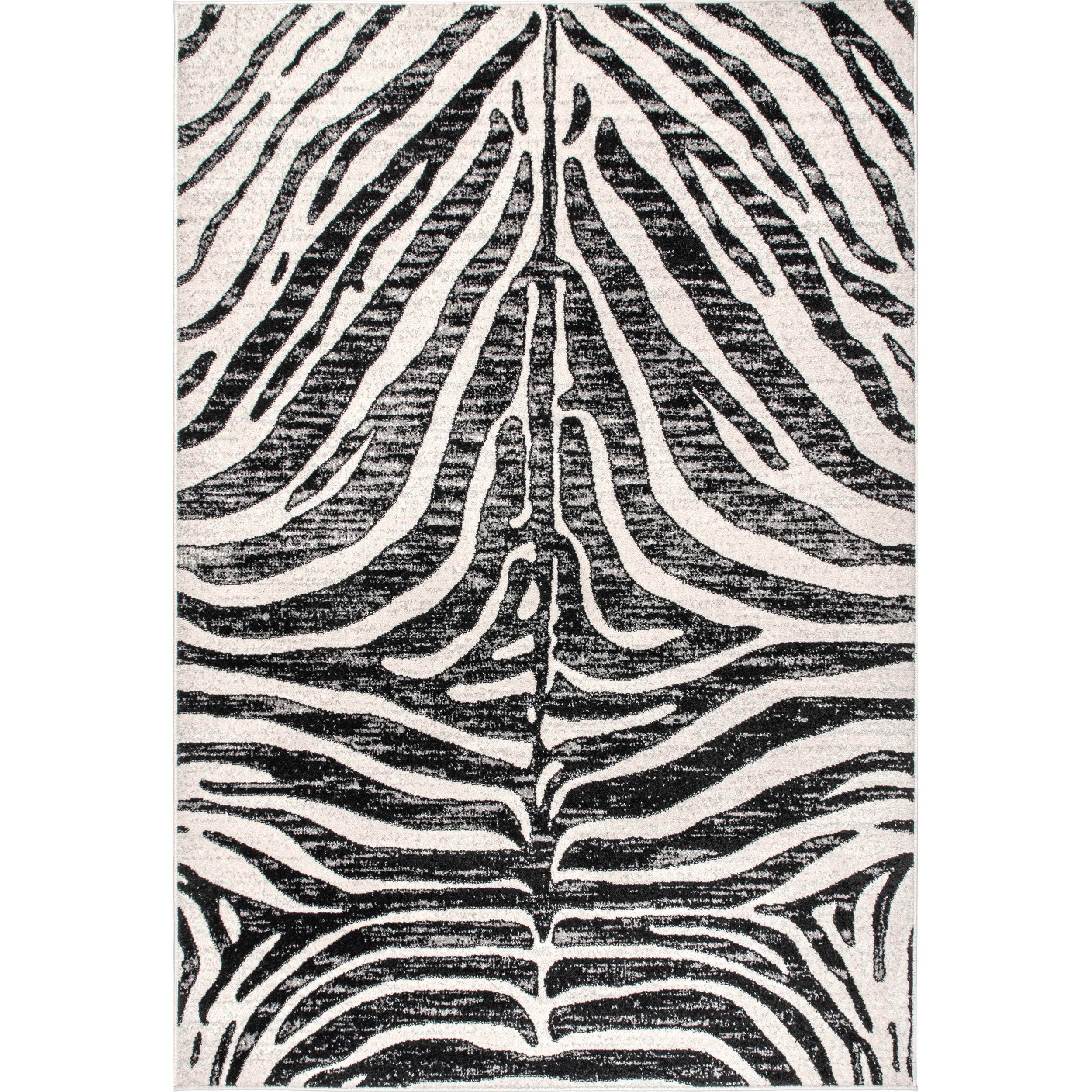 Photo 1 of 6' 7 x 9" black area rug 