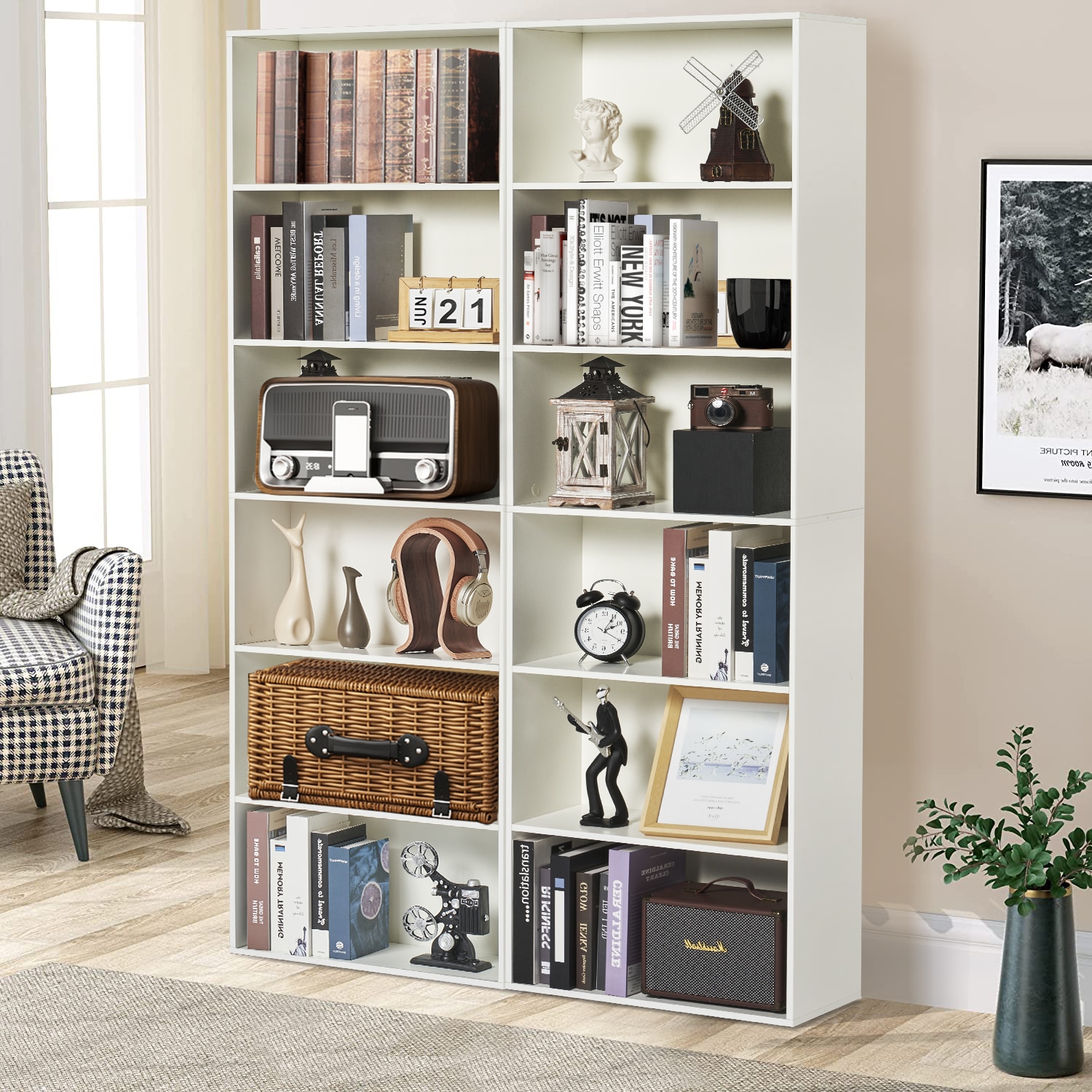 AOXUN H14028WH bookcases - View #6