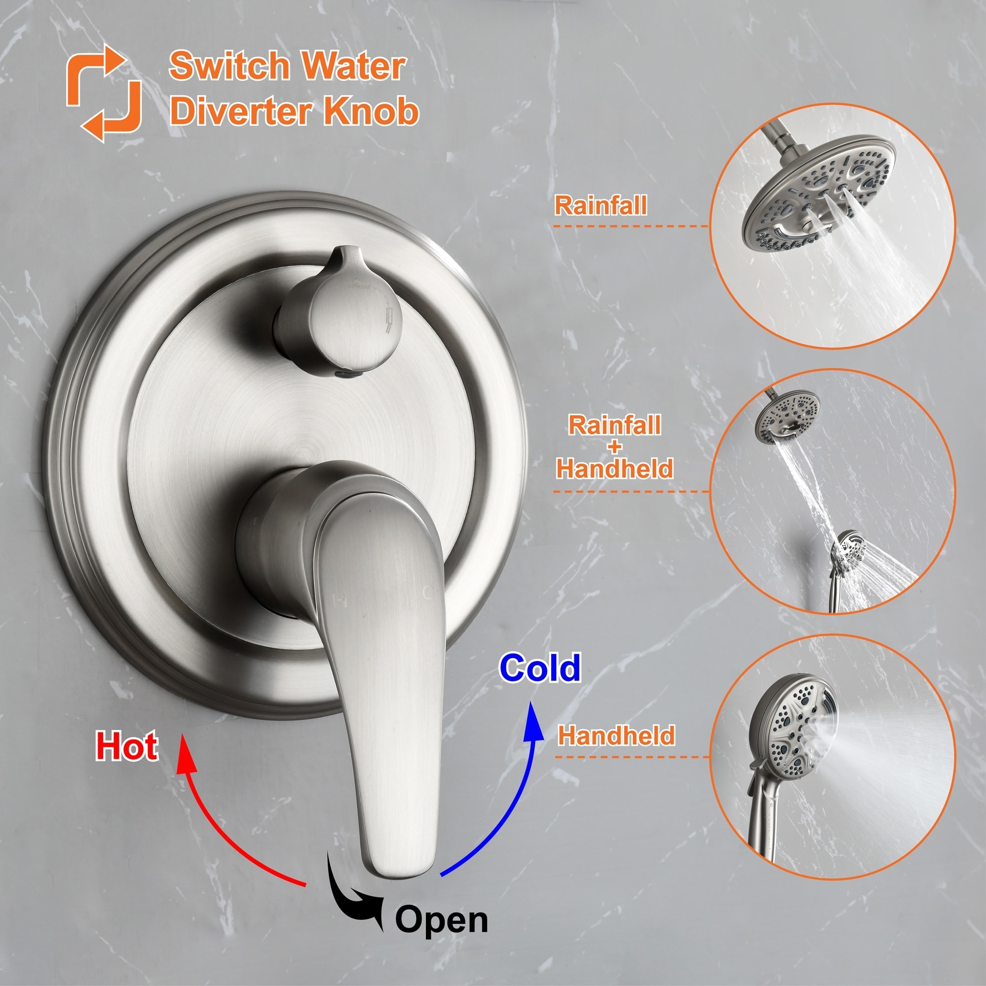 Boyel Living BL88044BN Showerhead-Bar-Panels - View #8