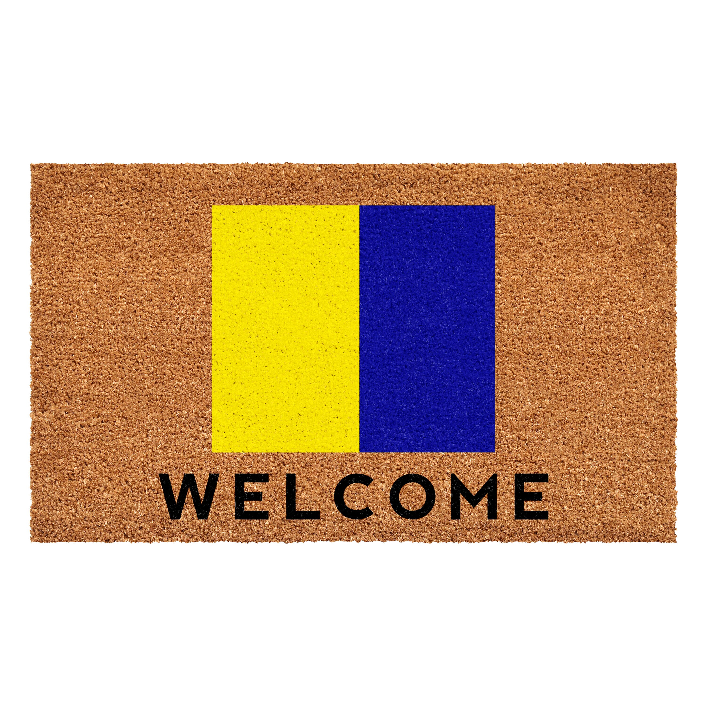 Callowaymills 108122436K 2-ft x 3-ft Multi Coir/Vinyl Rectangular Indoor or outdoor Decorative Door mat