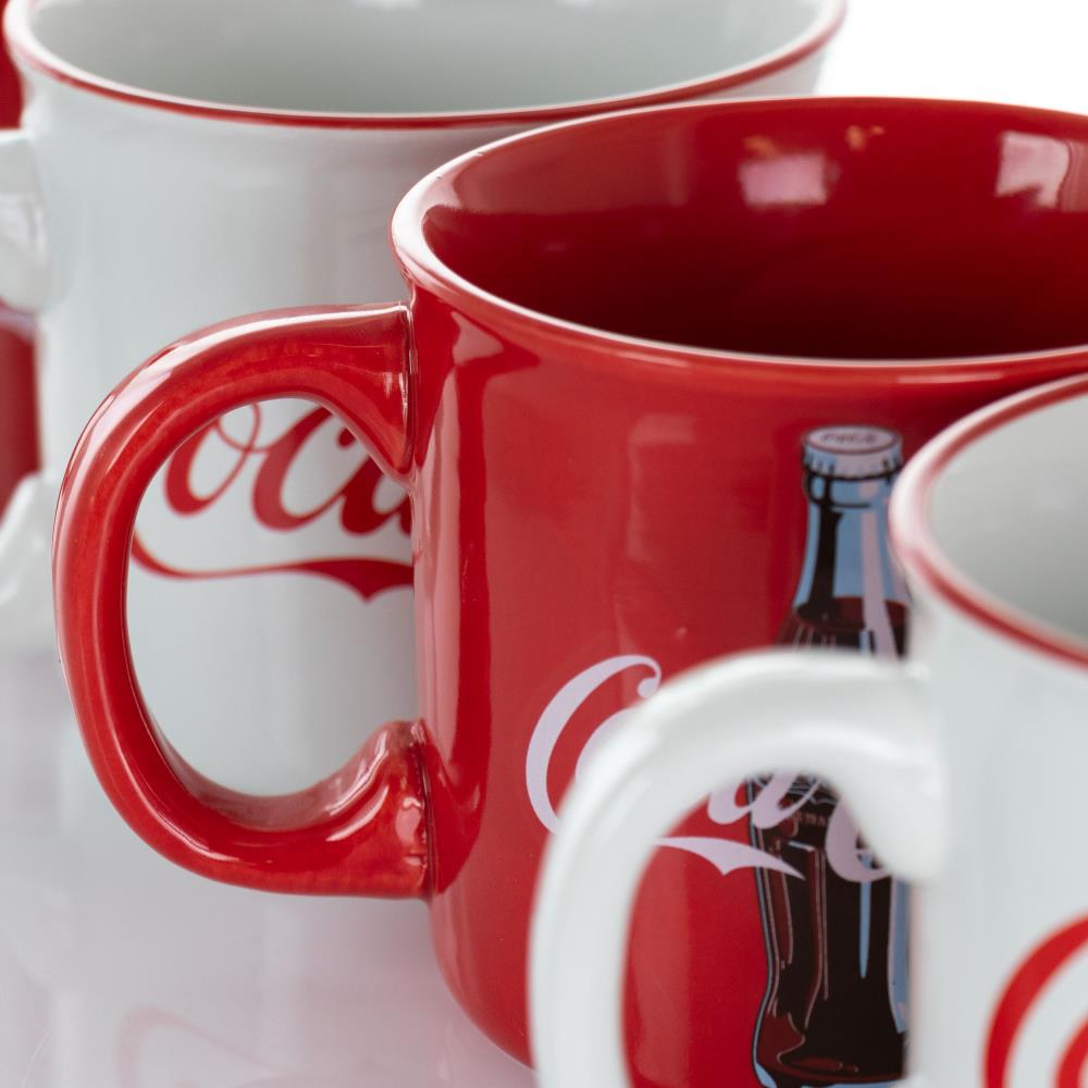 Red Vanilla Classic Mugs - Set of 4, White