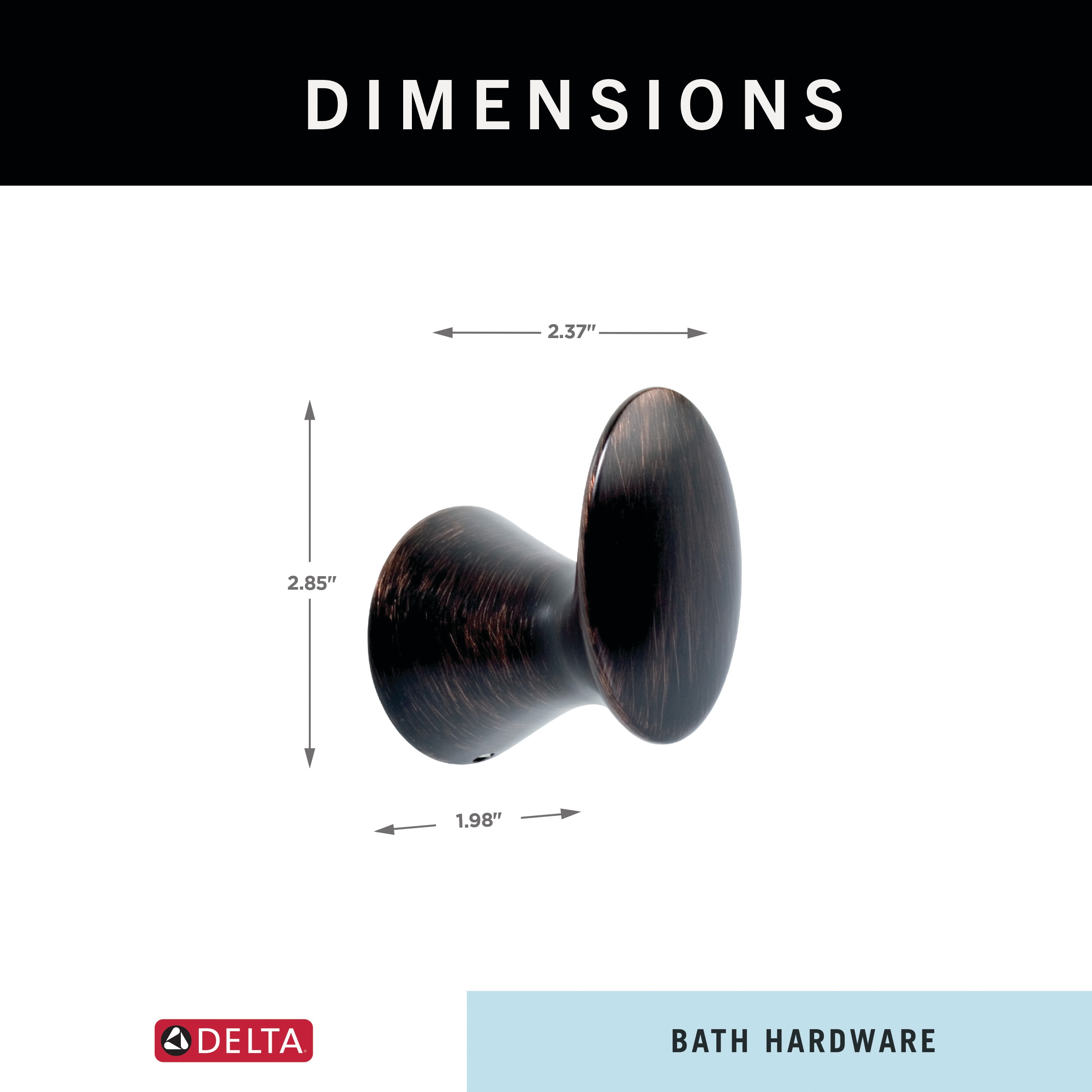 Delta 73835-RB Robe-Hooks - View #2