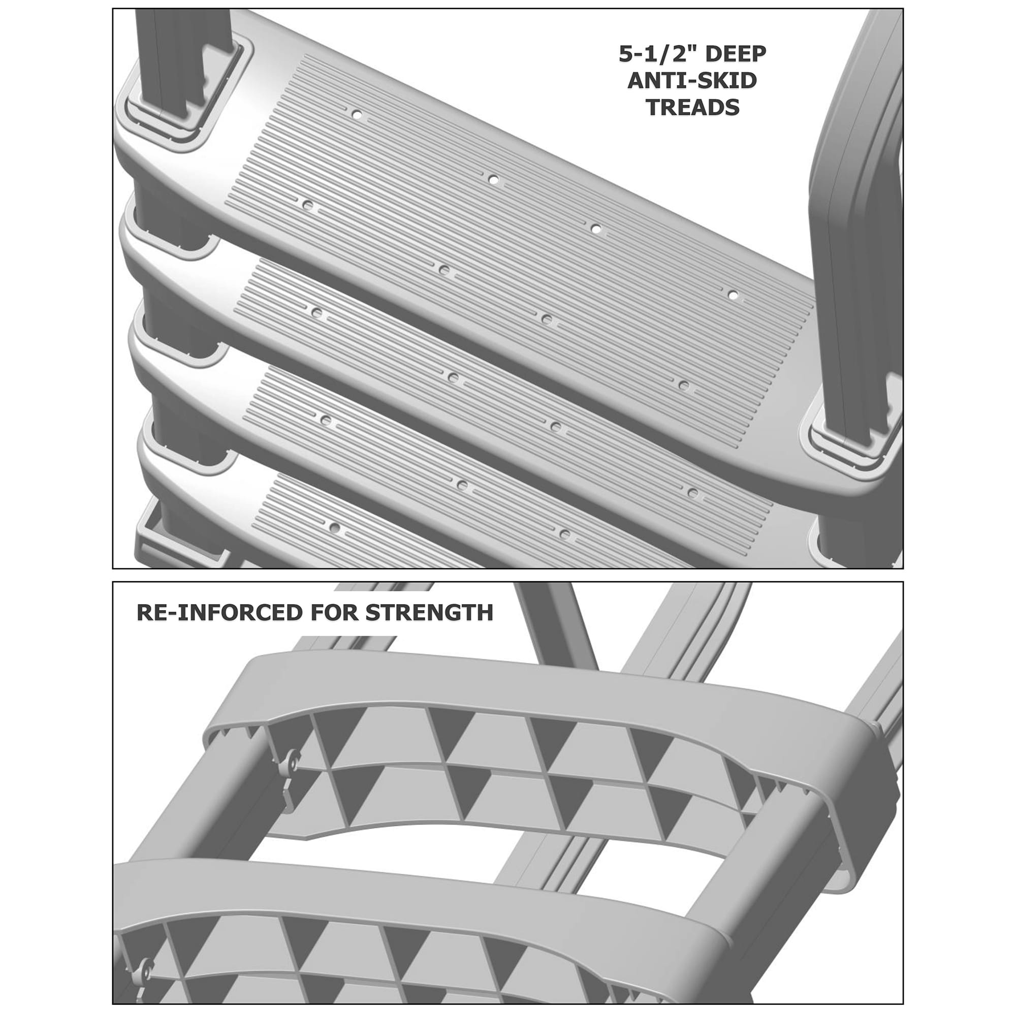 Vinyl Works SLD2 GRAY Above-Ground-Pool-Lad-Steps - View #5