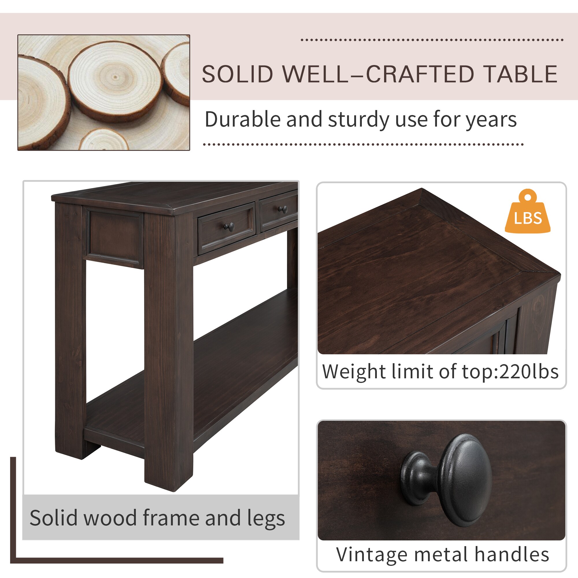 Qualler CTM00615B Console-Sofa-Tables - View #7