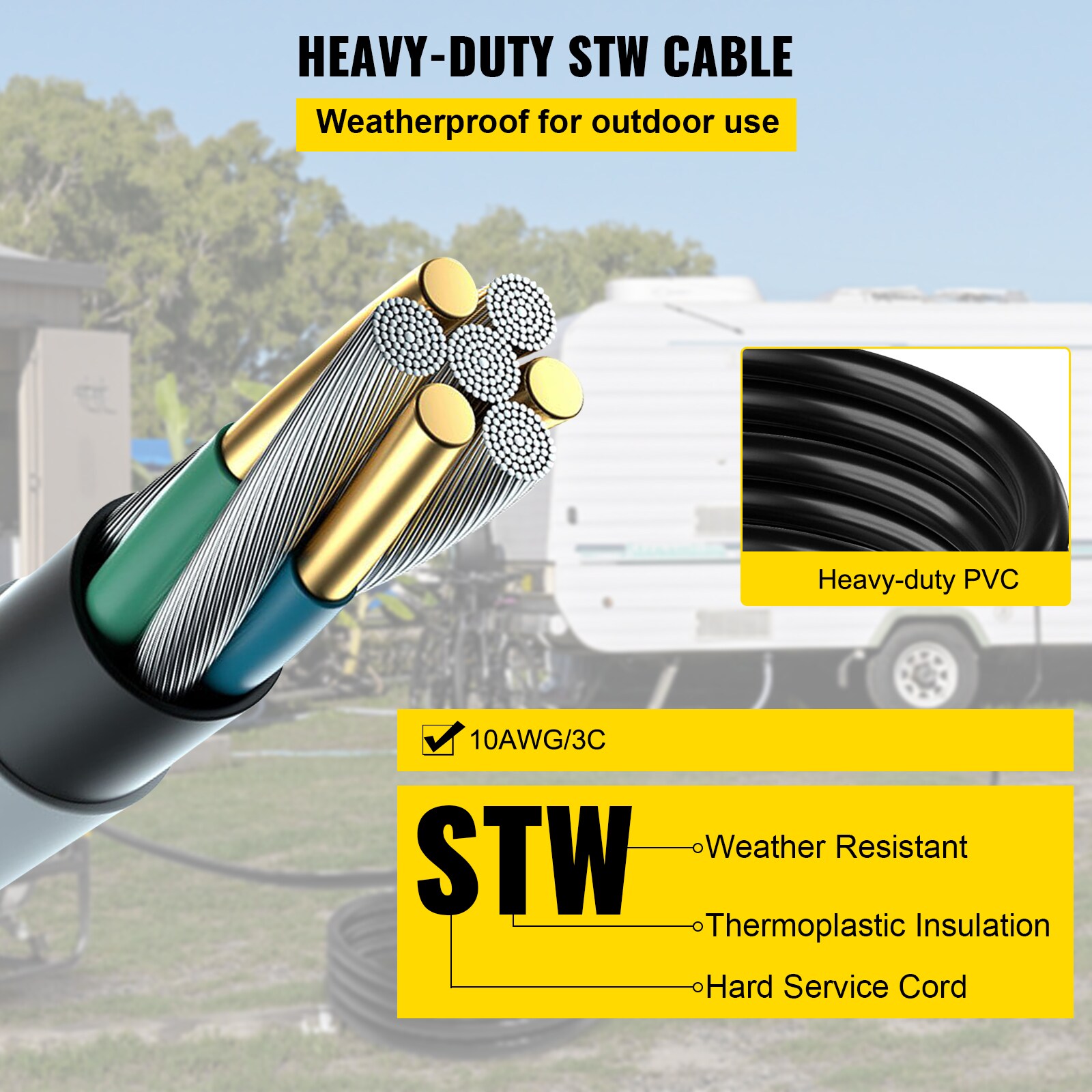 VEVOR 50FT50ADHJYCX0001V0 Electrical-Extension-Cords - View #6