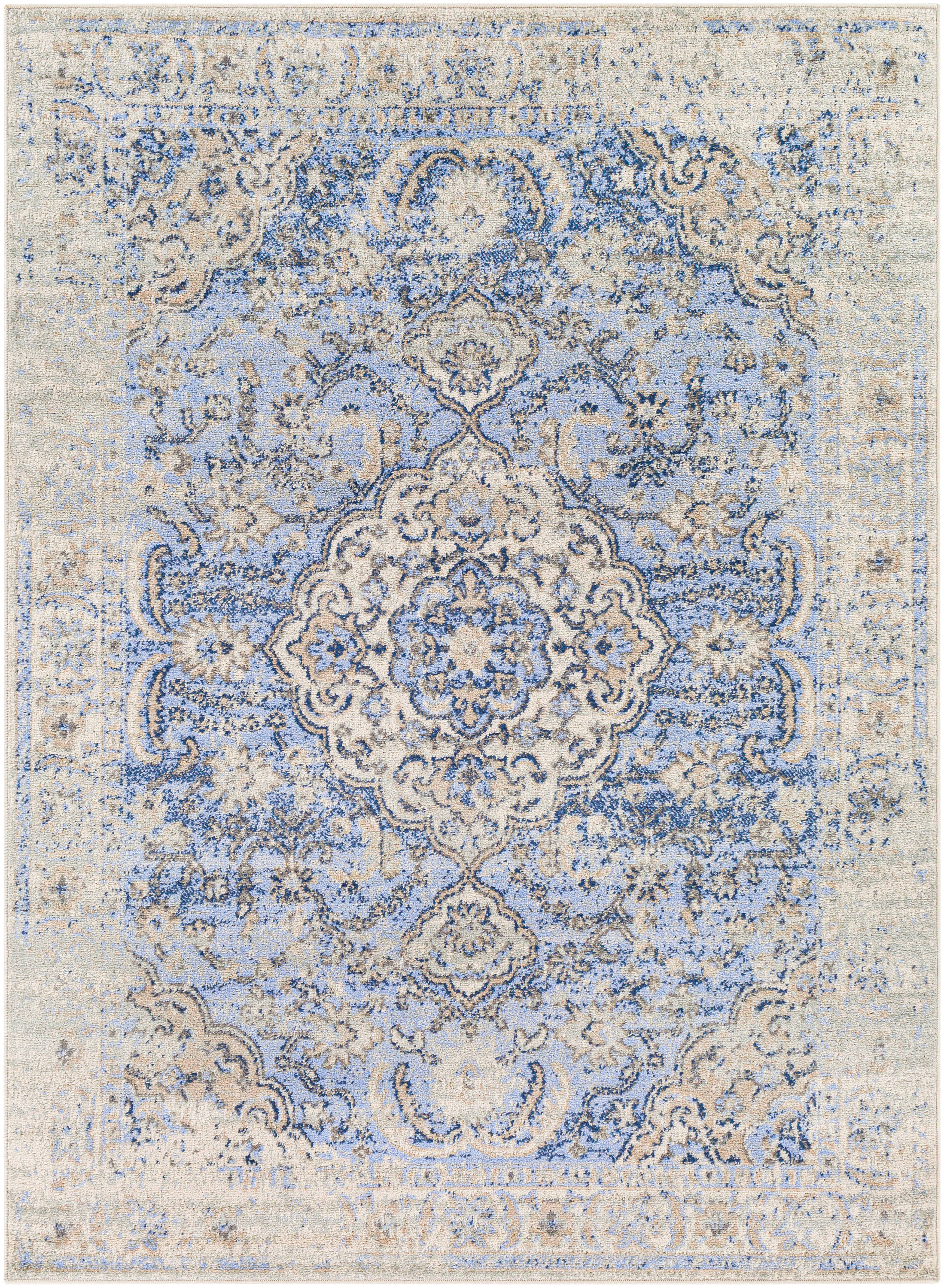 Artistic Weavers HAP1133-5373 Harput 5 X 7 Light Blue Indoor Medallion Oriental Area Rug