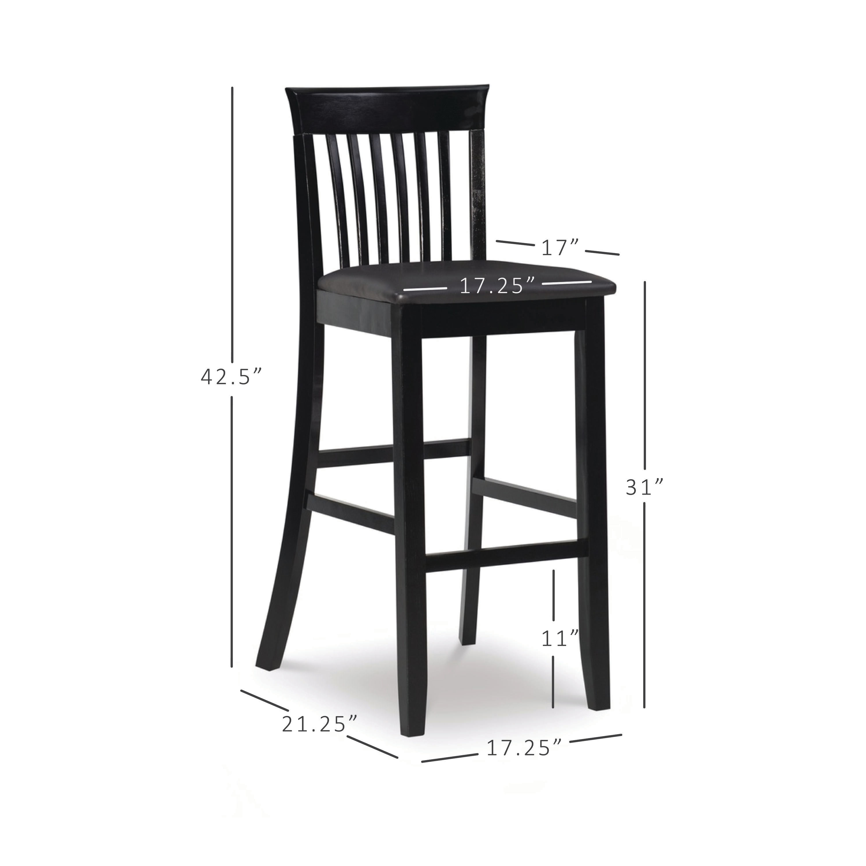 Linon 01858BLK01U stools - View #7