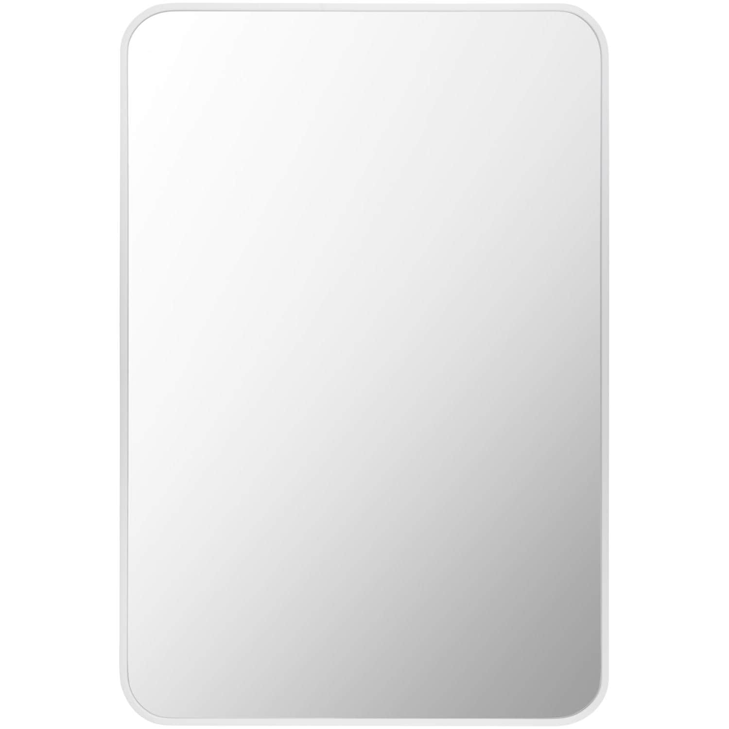 Livabliss RAY026-2030 Aranya 20-in W x 30.0-in H Rectangle White Framed Wall Mirror
