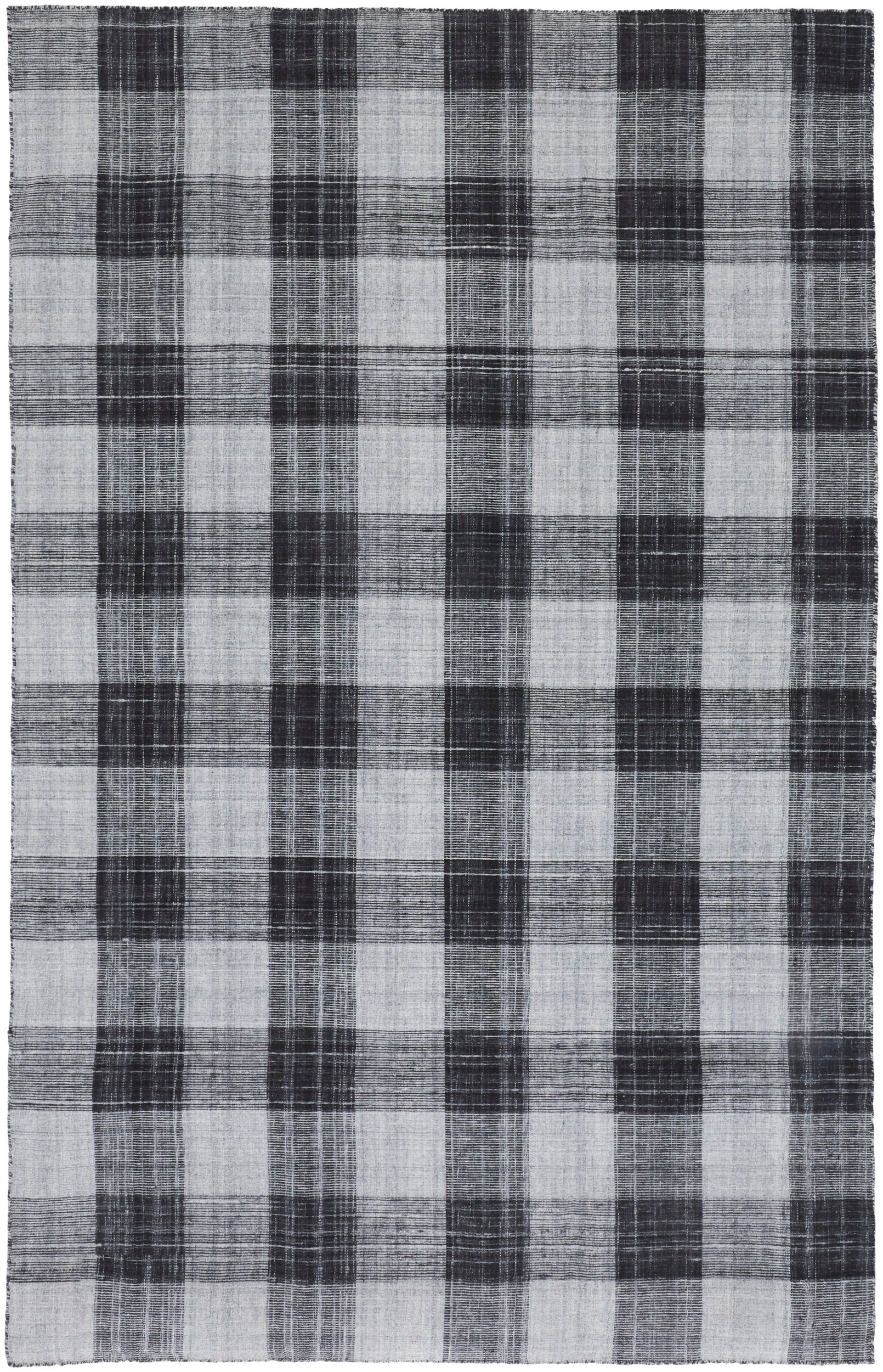 Room Envy I96R8050BLKMLTE10 5 x 8 (ft) Loomed Polyester Black/Gray Rectangular Indoor Area rug