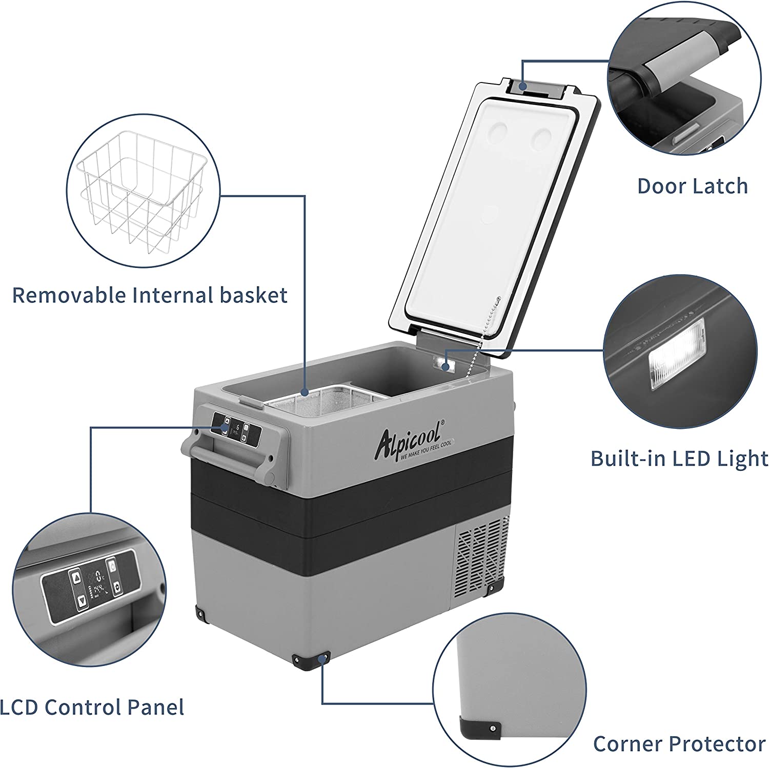 Alpicool CF55 Portable-Coolers - View #5