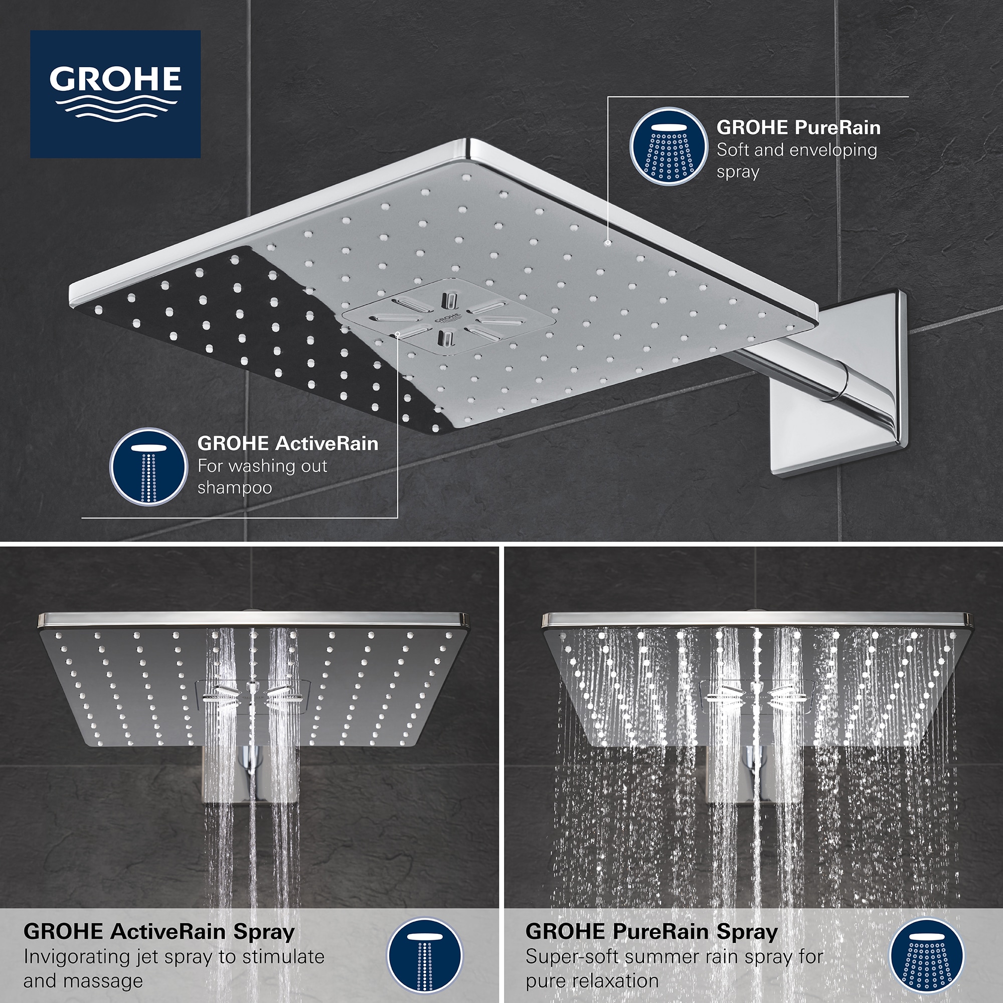 GROHE 26504000 Fixed-Showerhead - View #3